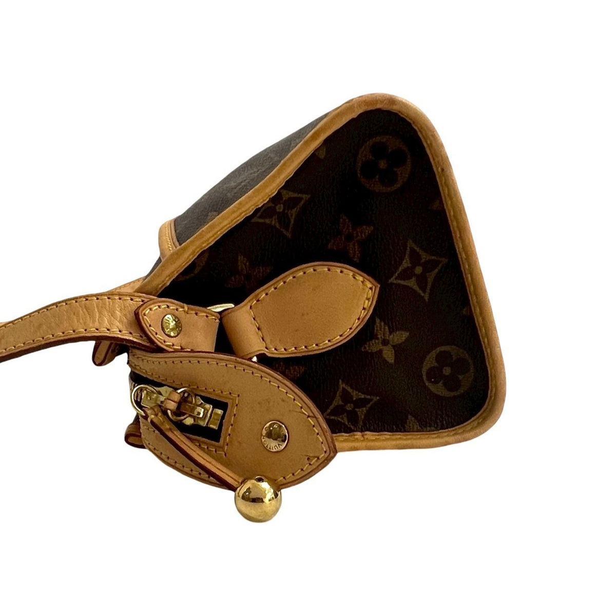 Louis Vuitton Brown Leather Pvc Pochette Shoulder Bag (Pre-Owned)
