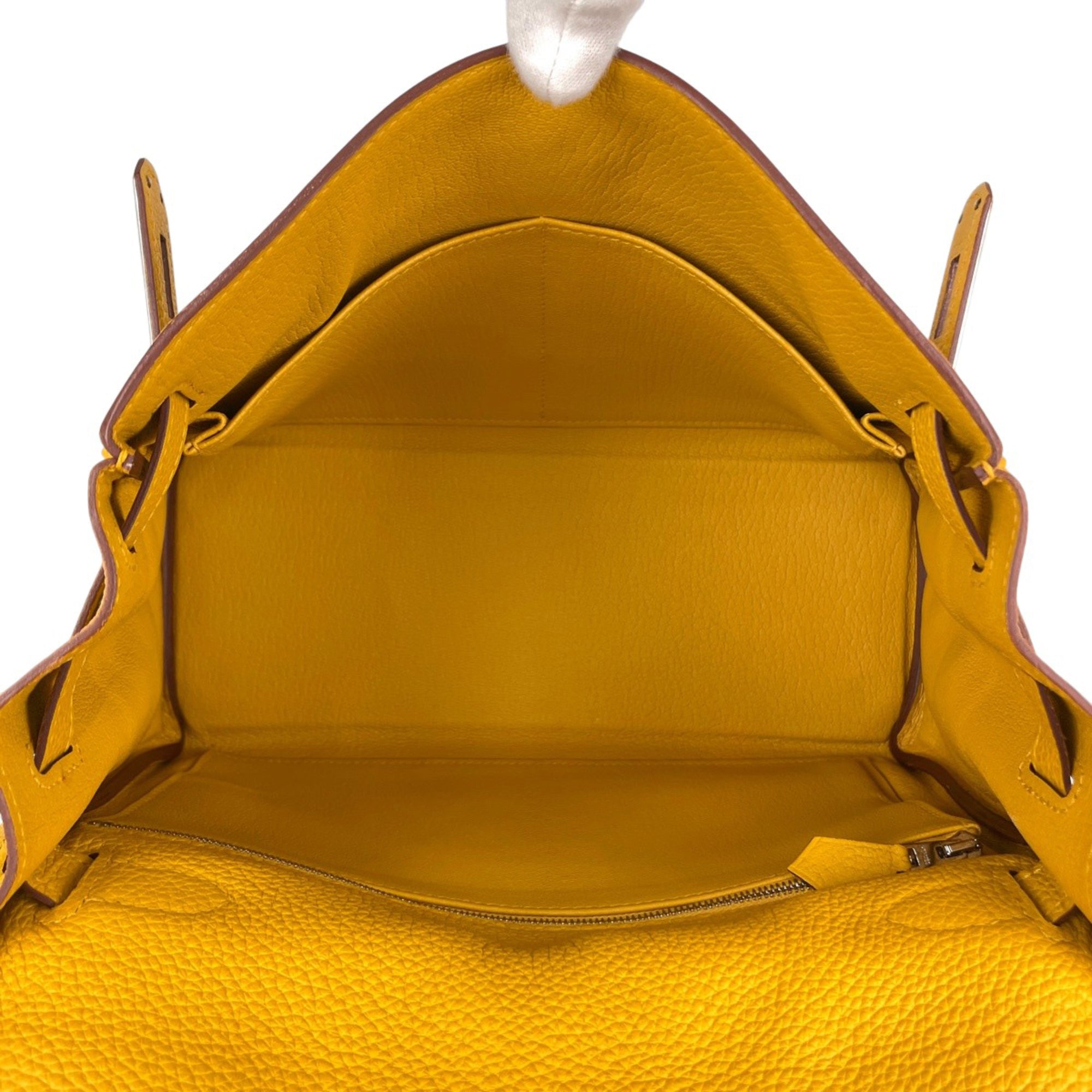 Hermes Kelly Jaune Togo Leather Handbag Shoulder Bag (Pre-Owned)