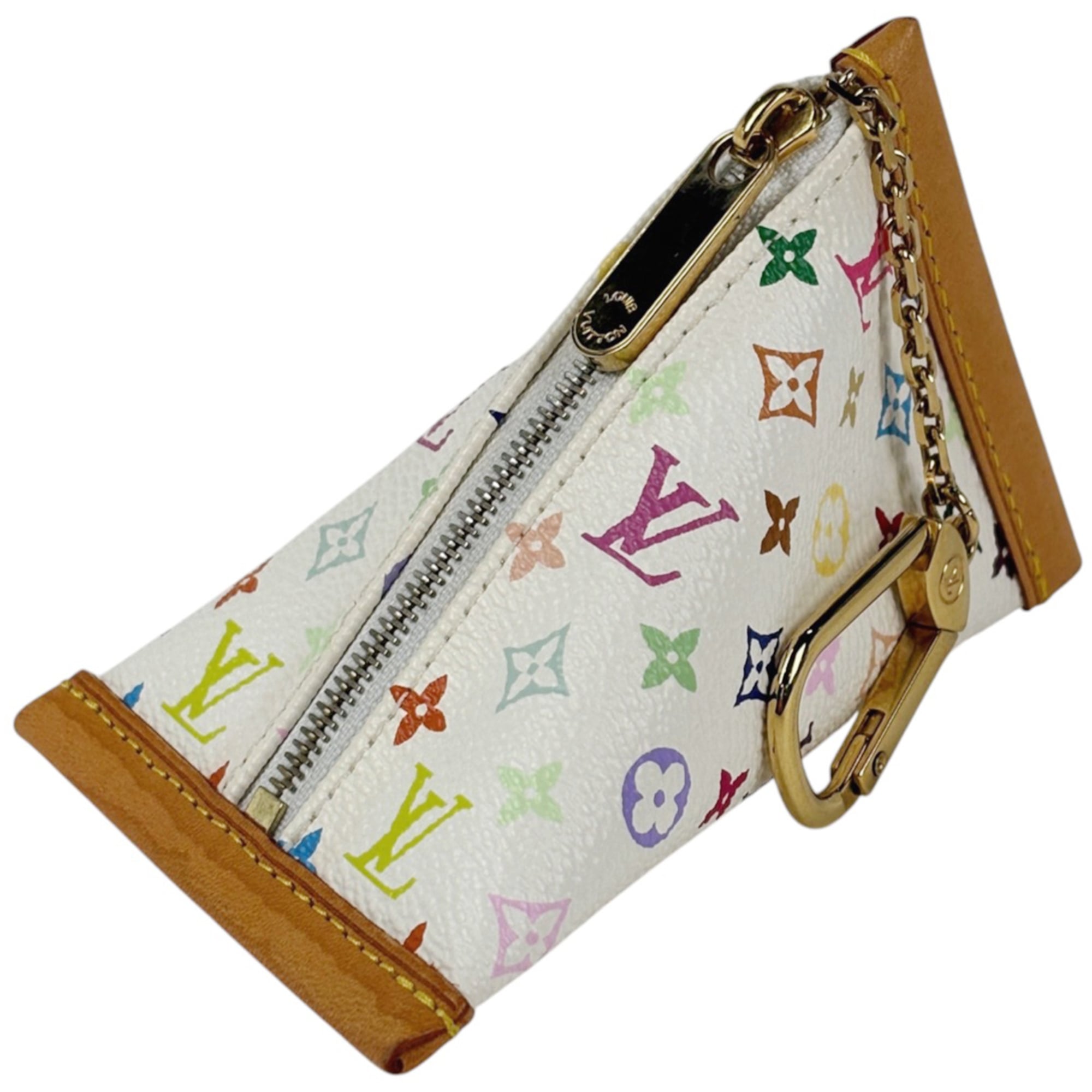Louis Vuitton Blanc White Monogram Multicolore Coin Purse/Coin Case (Pre-Owned)