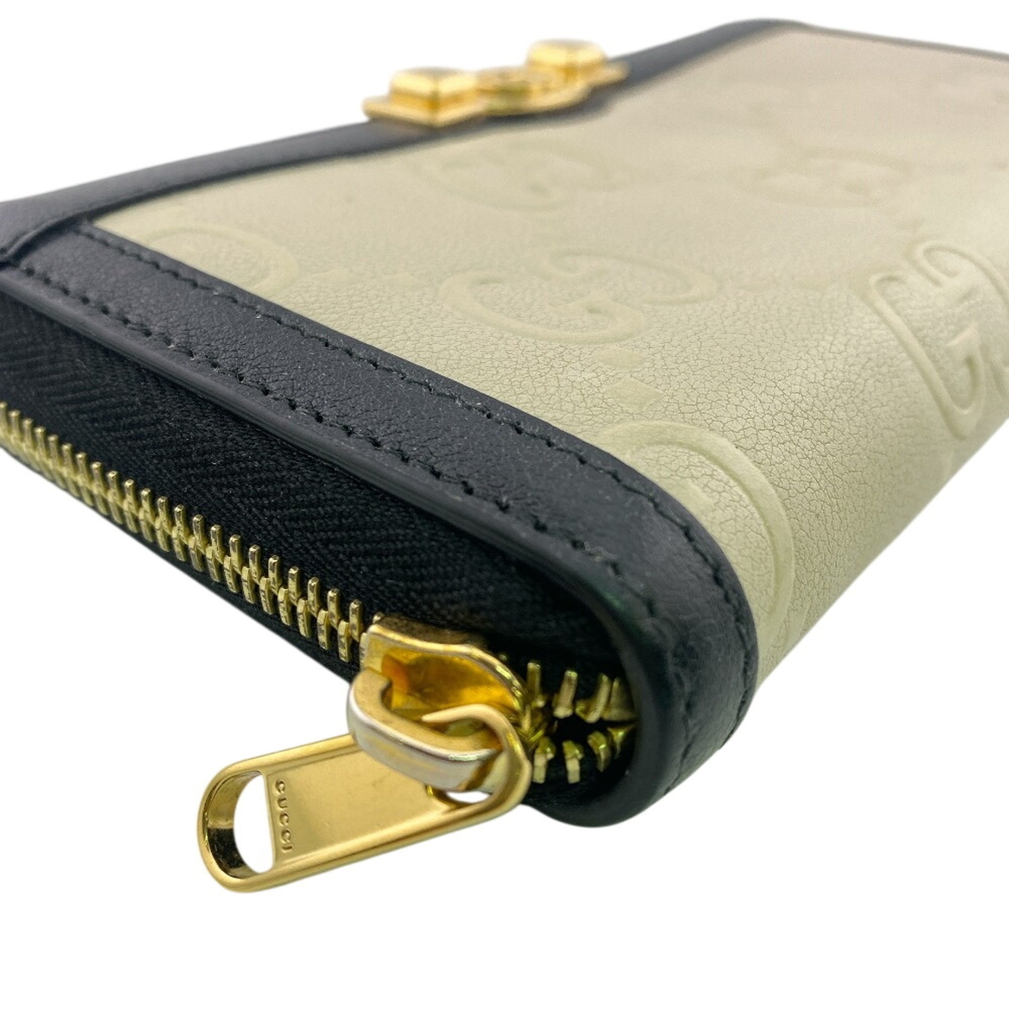 Gucci Beige Gg Supreme Long Wallet (Bi-Fold) (Pre-Owned)