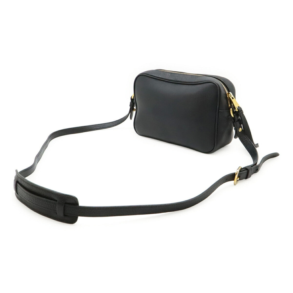 Prada Black Nero Leather Pochette Shoulder Bag (Pre-Owned)