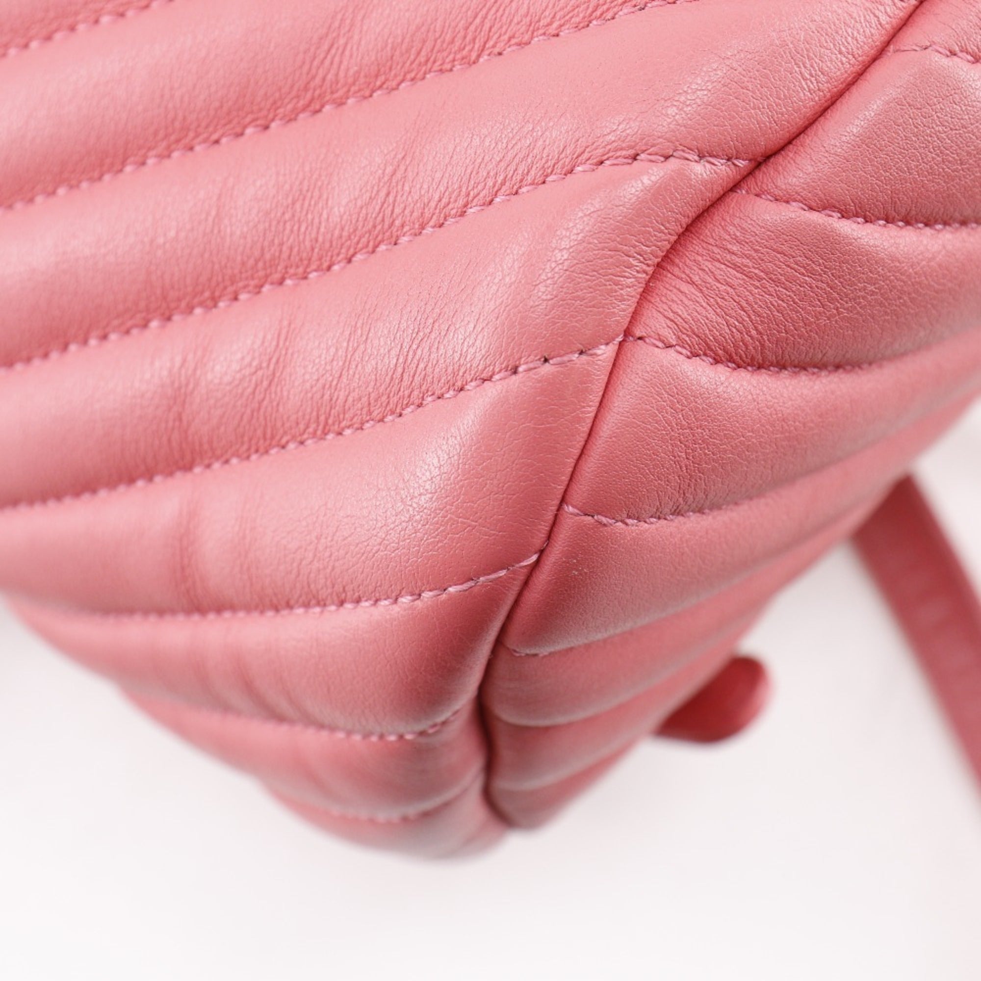 Chanel Pink Leather Backpack (Pre-Owned)