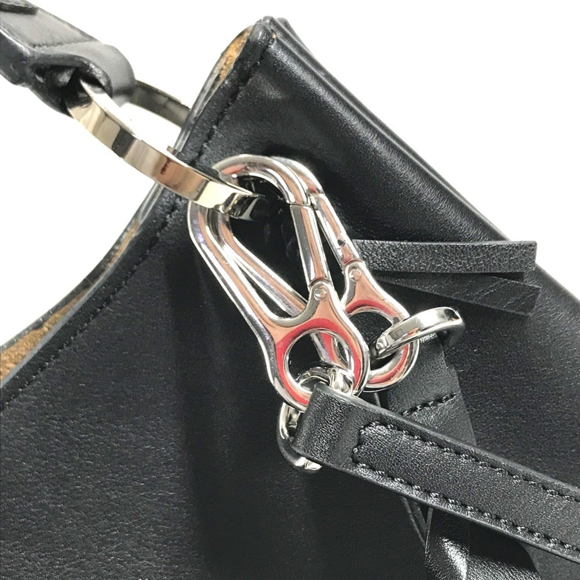 Loewe Black Leather Handbag Shoulder Bag (Pre-Owned)