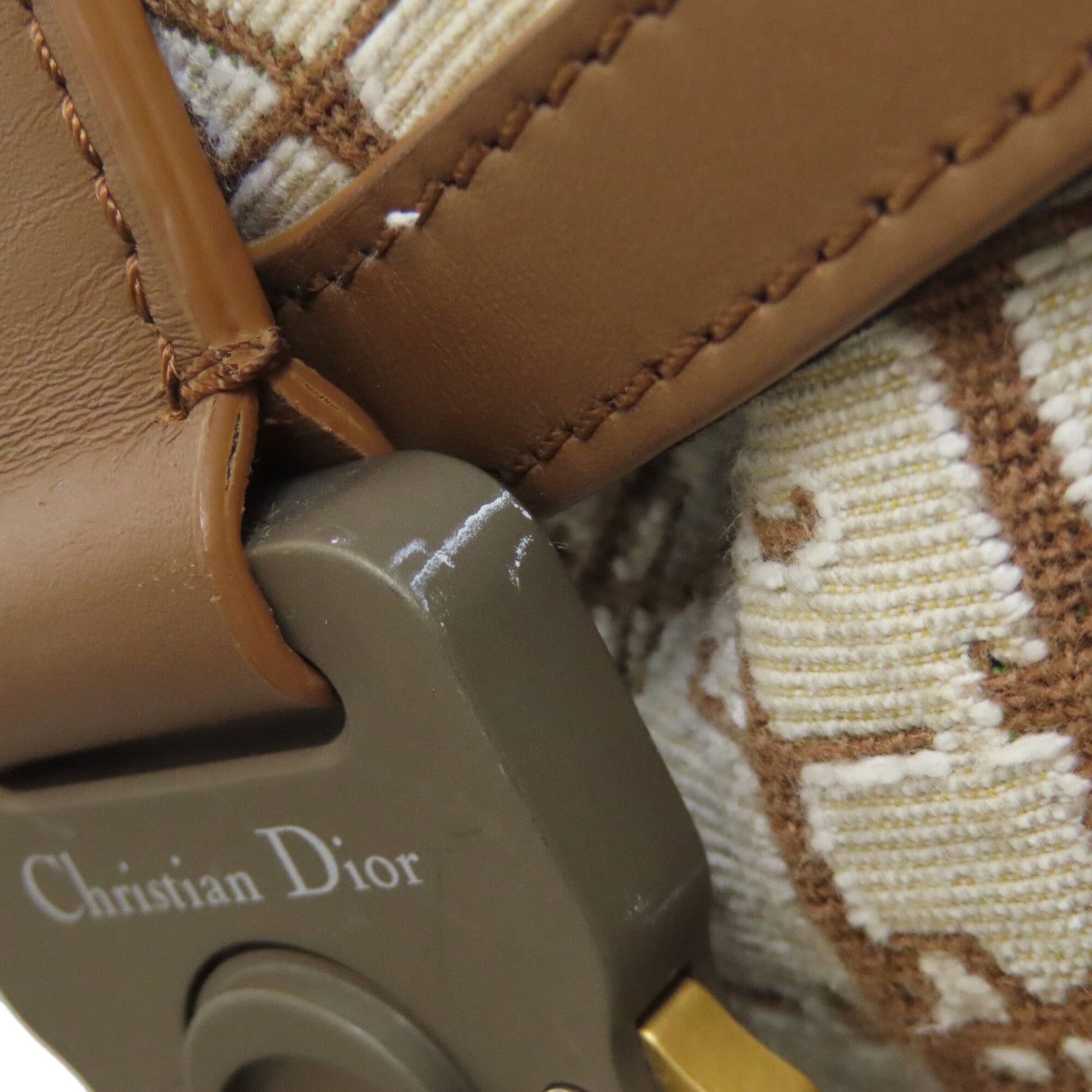 Christian Dior Brown Canvas Backpack (Pre-Owned)