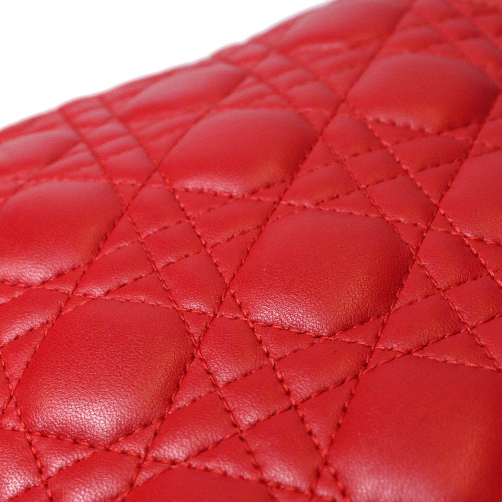 Christian Dior Red Color Leather Handbag (Pre-Owned)