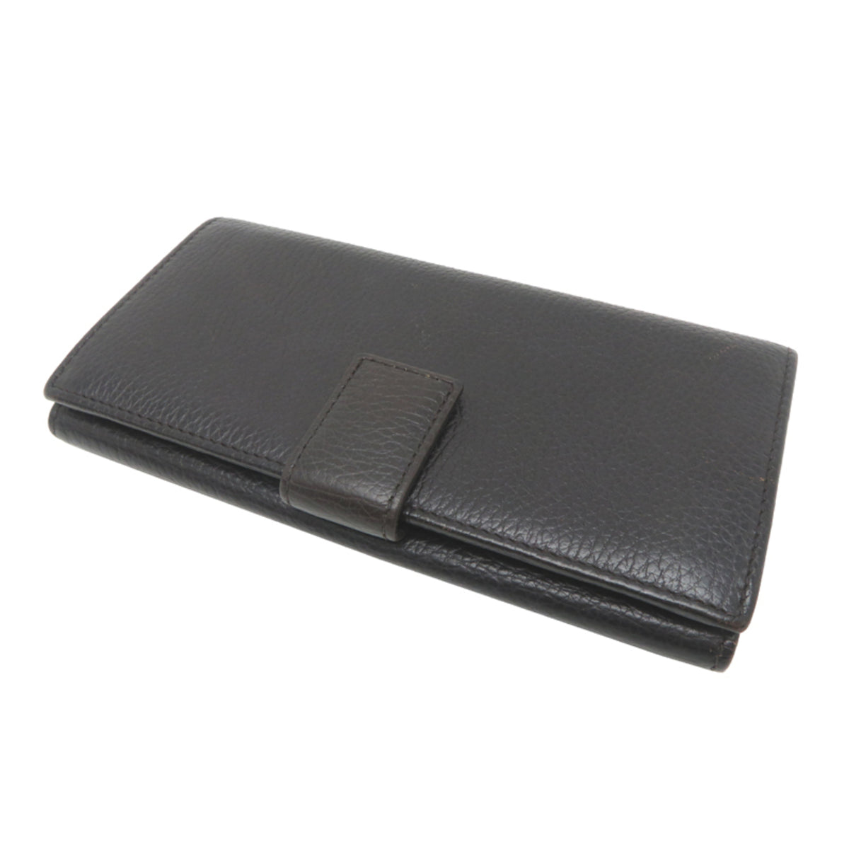 Gucci Black Leather Long Wallet (Bi-Fold) (Pre-Owned)