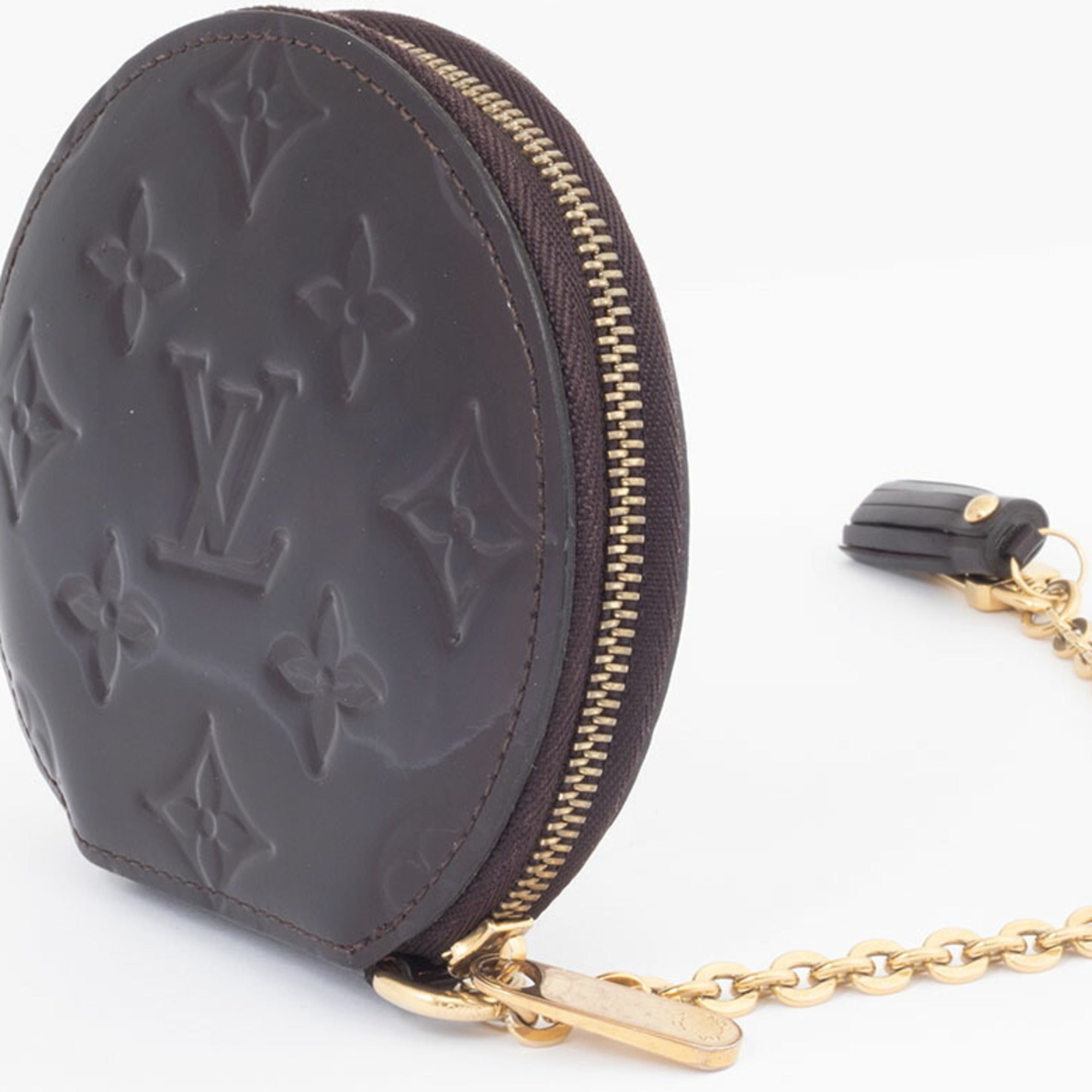 Louis Vuitton Monogram Vernis Amarante Monogram Vernis Coin Purse/Coin Case (Pre-Owned)
