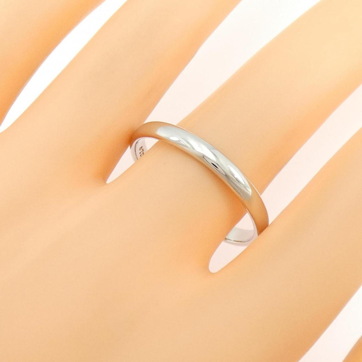 Tiffany Platinum Platinum 950 Band Ring (Pre-Owned)