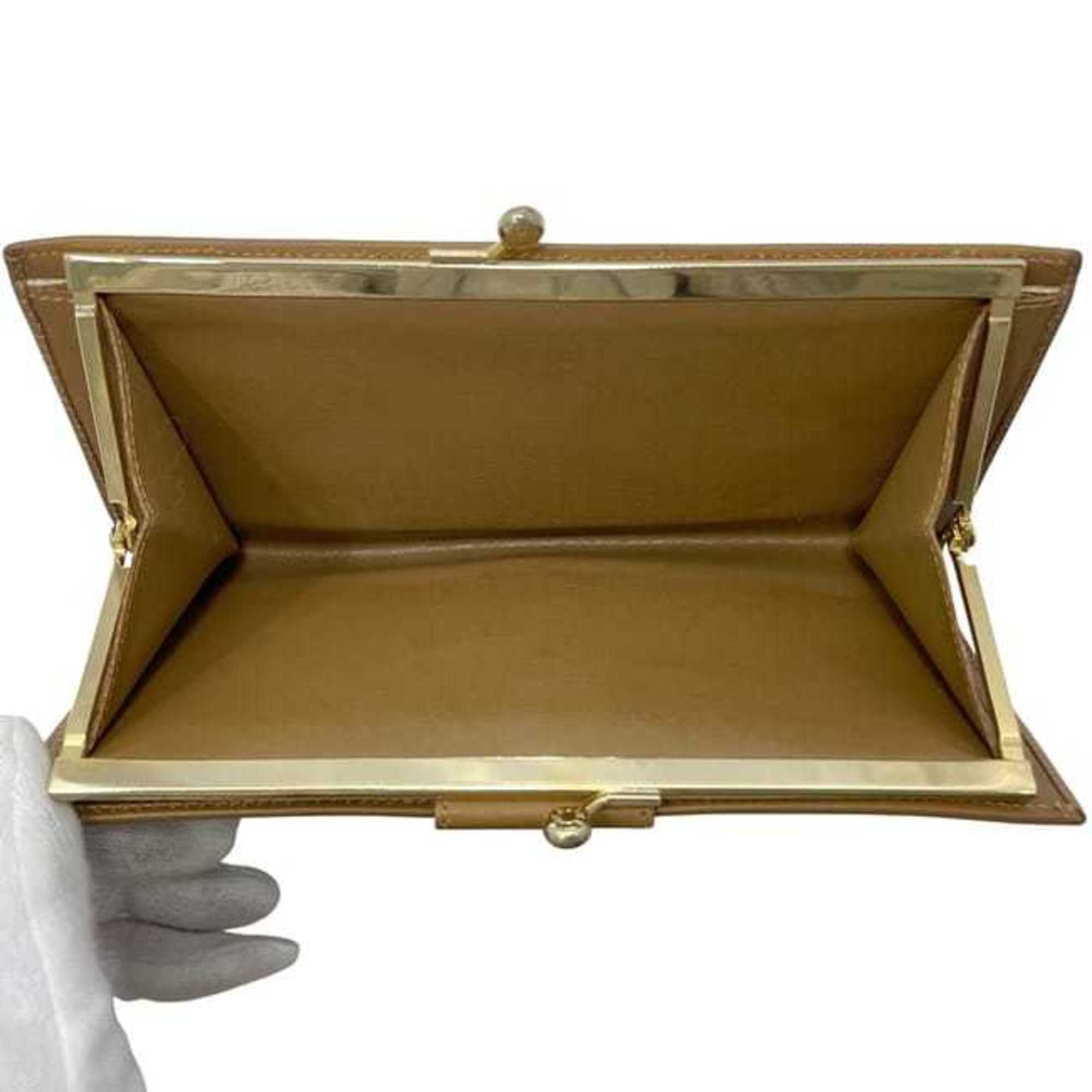 Celine Brown Pvc Leather Long Wallet (Bi-Fold) (Pre-Owned)