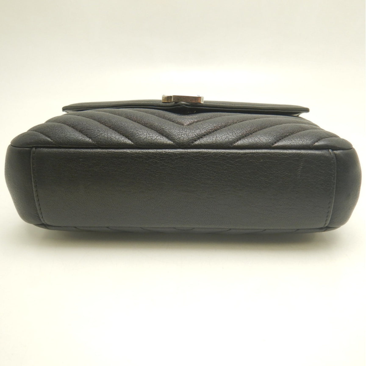 Yves Saint Laurent Black Leather School Bag Shoulder Bag (Pre-Owned)