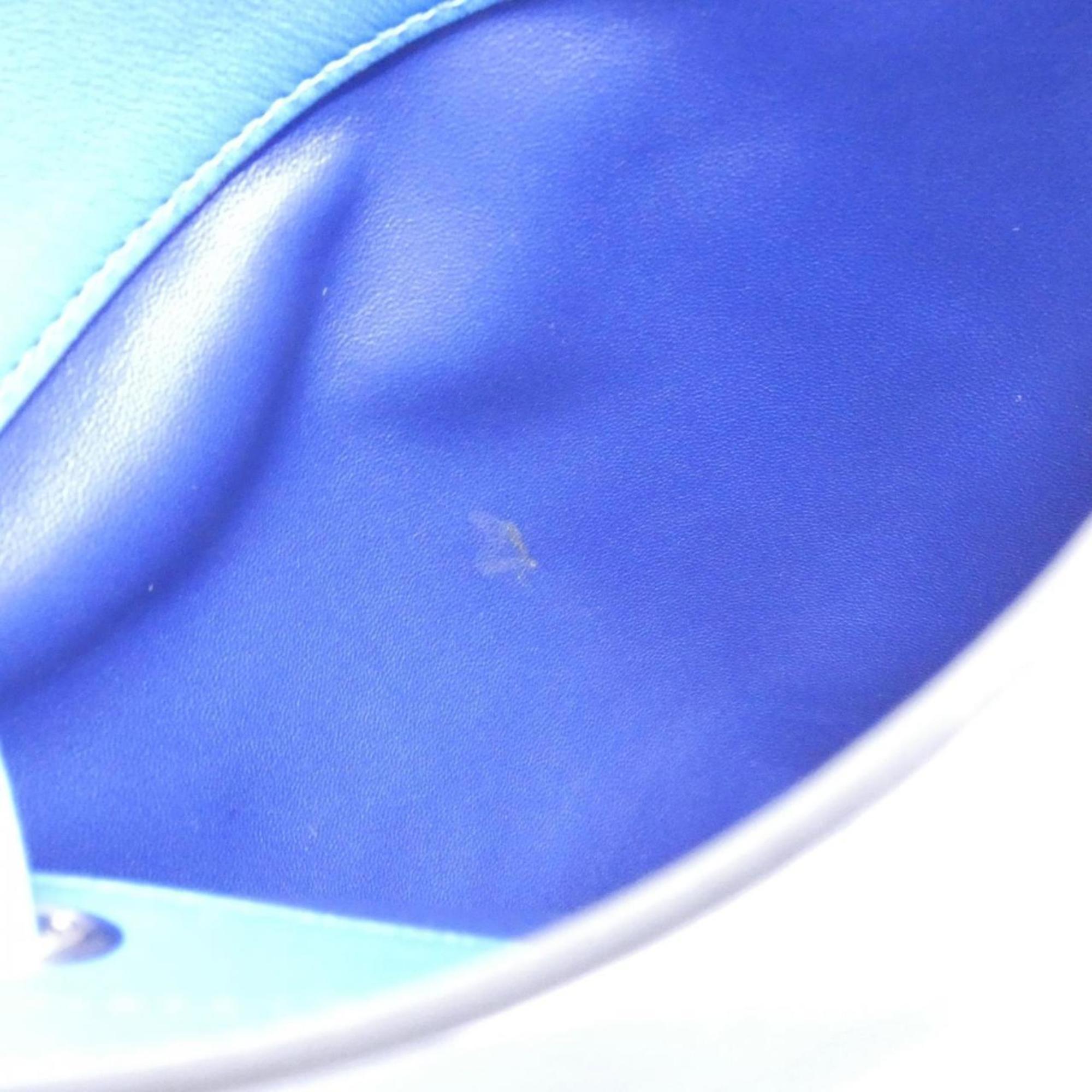 Hermes Blue Agneau Milo Shoulder Bag (Pre-Owned)