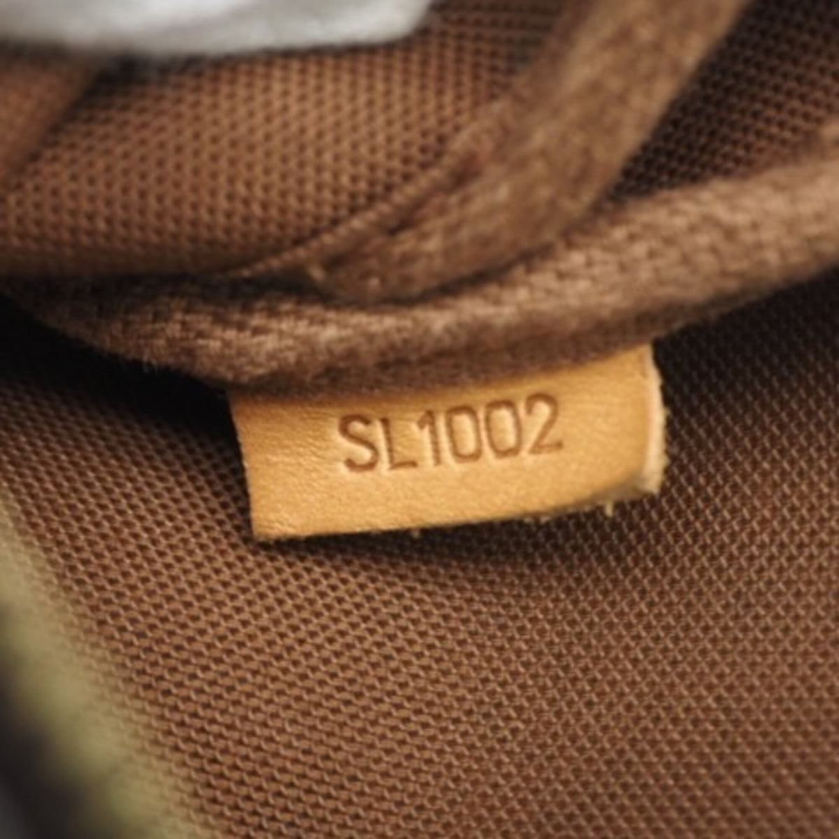 Louis Vuitton Monogram Beige Brown Coated Canvas Leather Handbag (Pre-Owned)