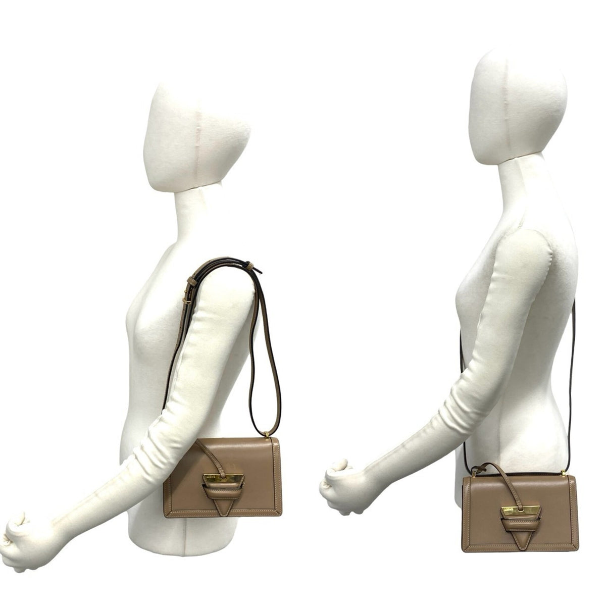 Loewe Beige Leather Pochette Shoulder Bag (Pre-Owned)