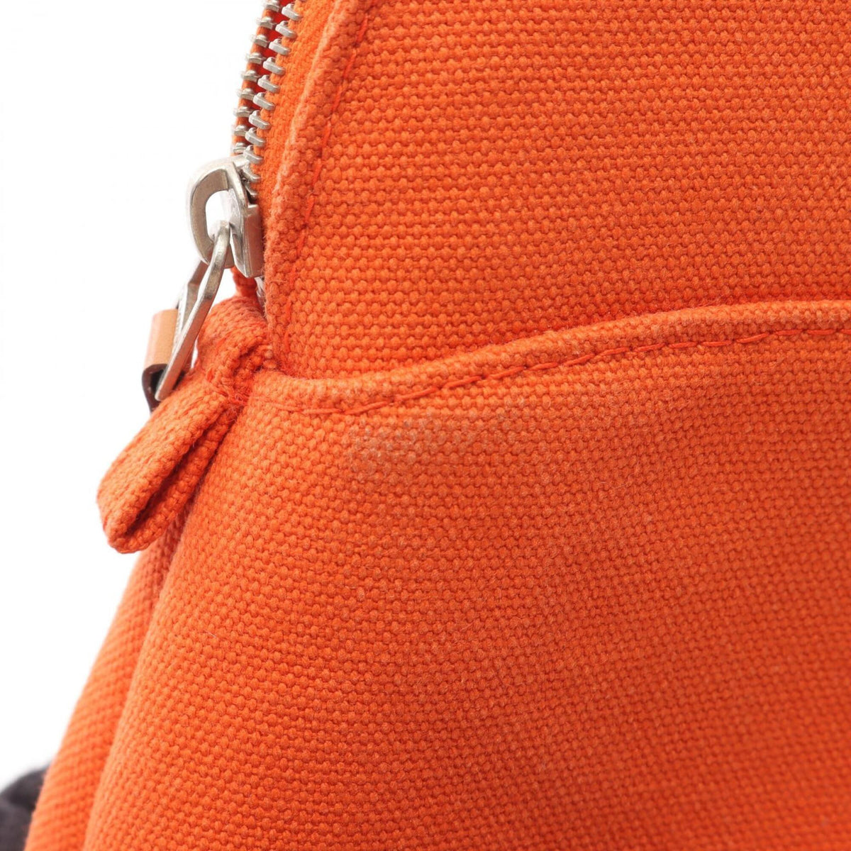 Hermes Orange Canvas Handbag Pouch (Pre-Owned)