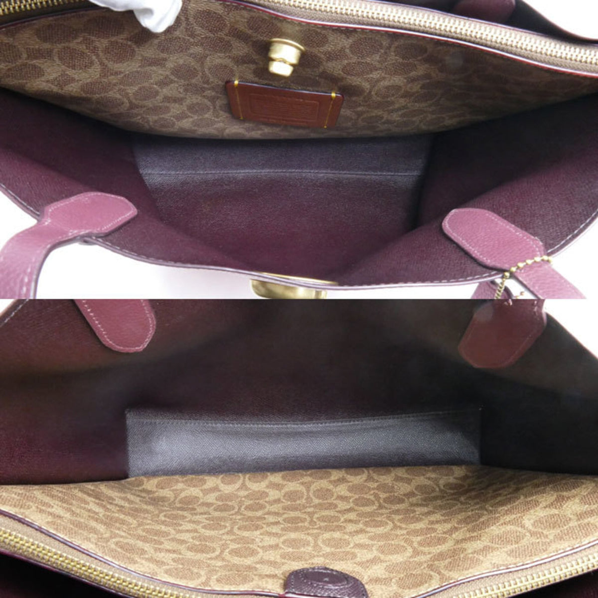 Coach Pink Leather Tote Bag (Pre-Owned)