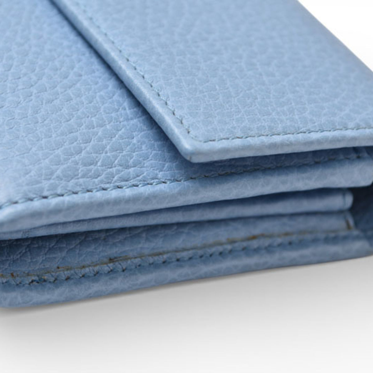 Gucci Blue Leather Long Wallet (Bi-Fold) (Pre-Owned)