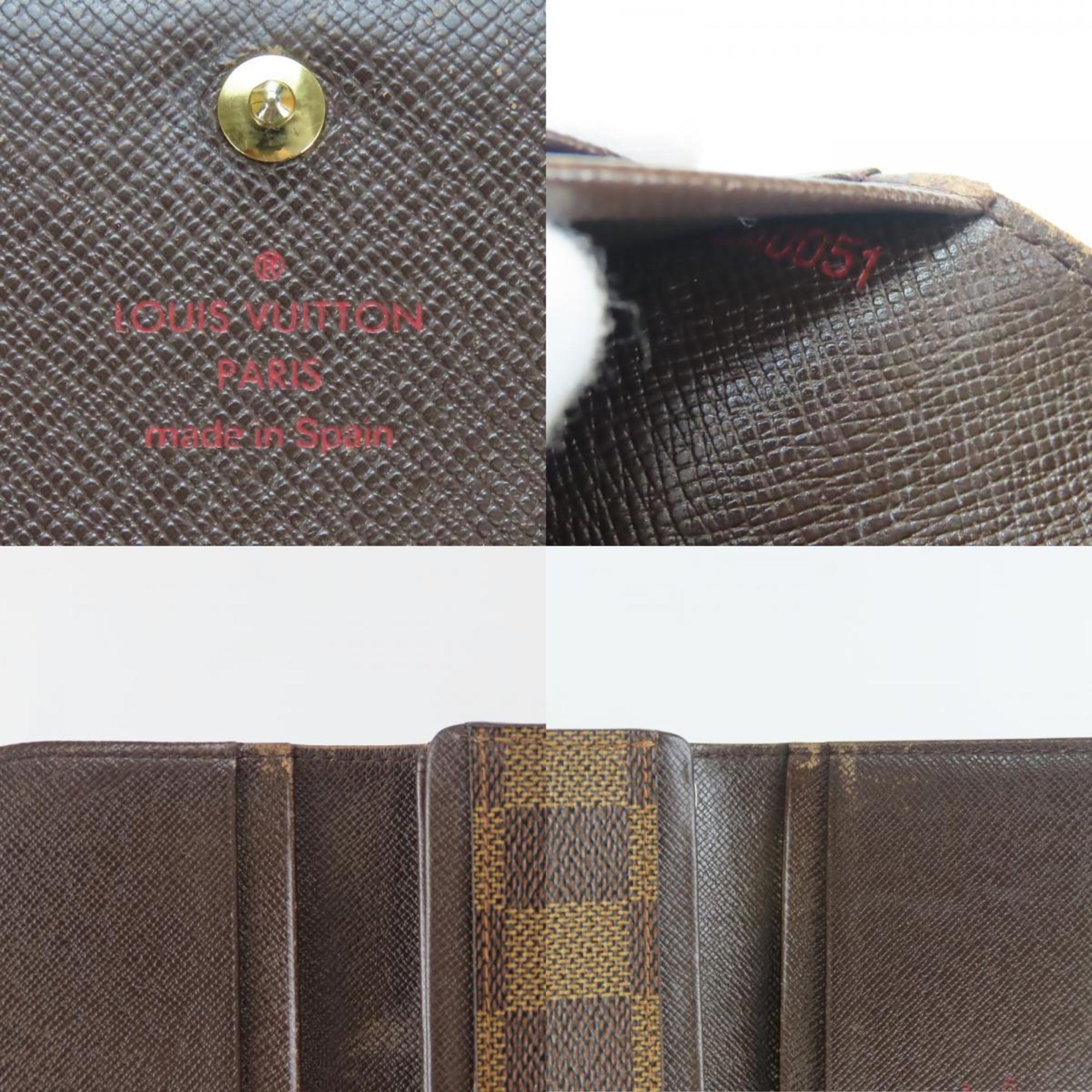 Louis Vuitton Damier Brown Ebene Wallet (Bi-Fold) (Pre-Owned)
