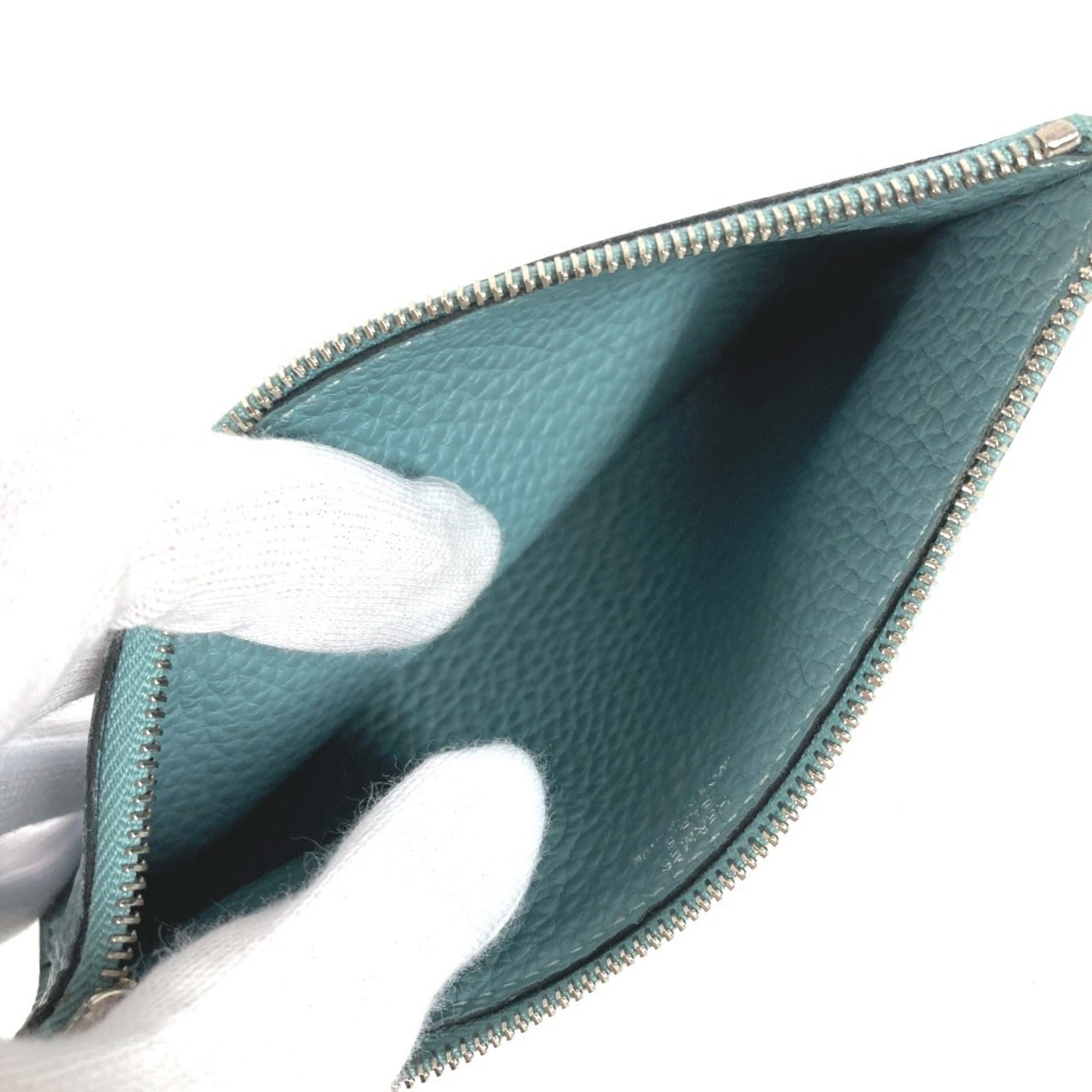 Hermes Dogon Duo Blue Togo Leather Long Wallet (Bi-Fold) (Pre-Owned)