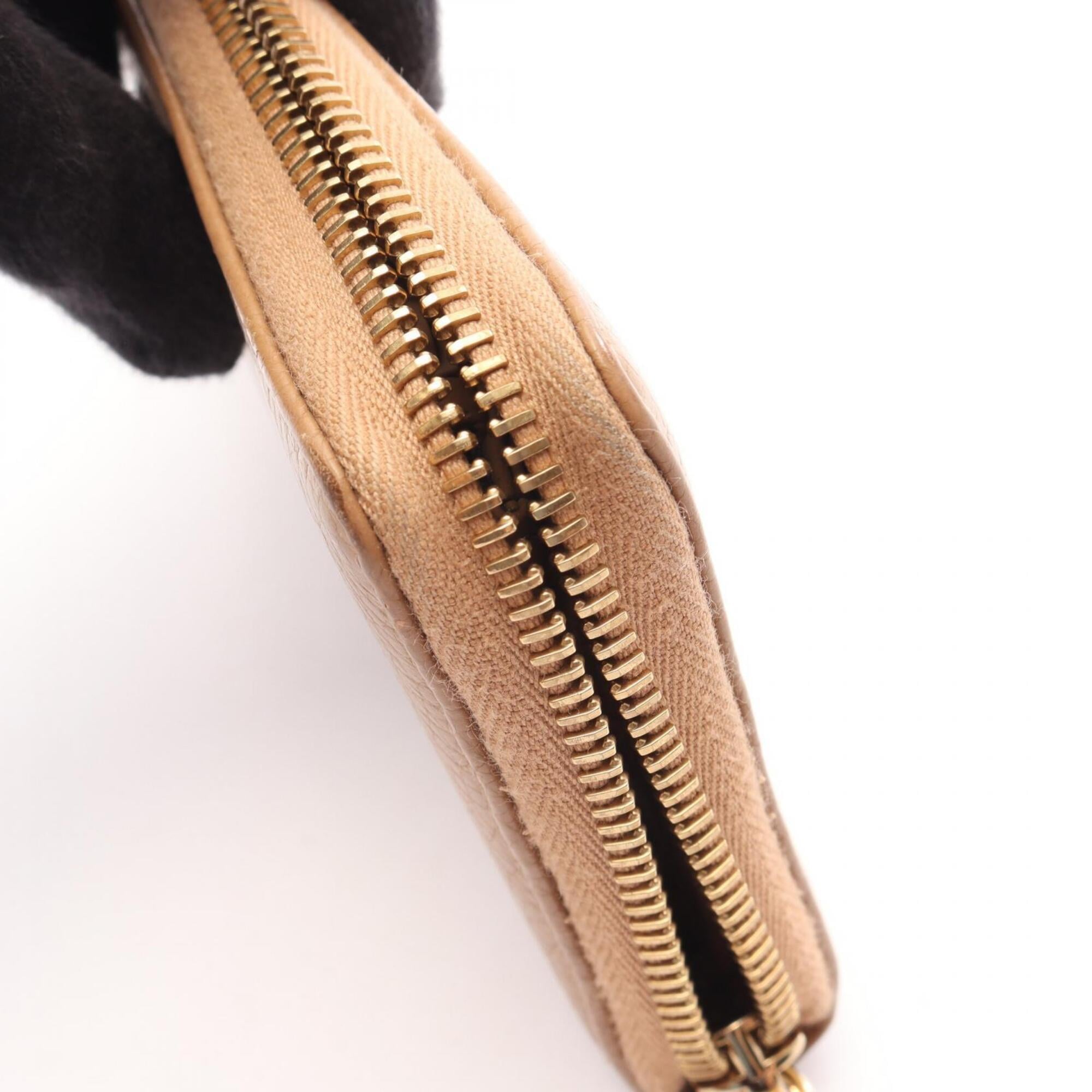 Gucci Brown Leather Long Wallet (Bi-Fold) (Pre-Owned)