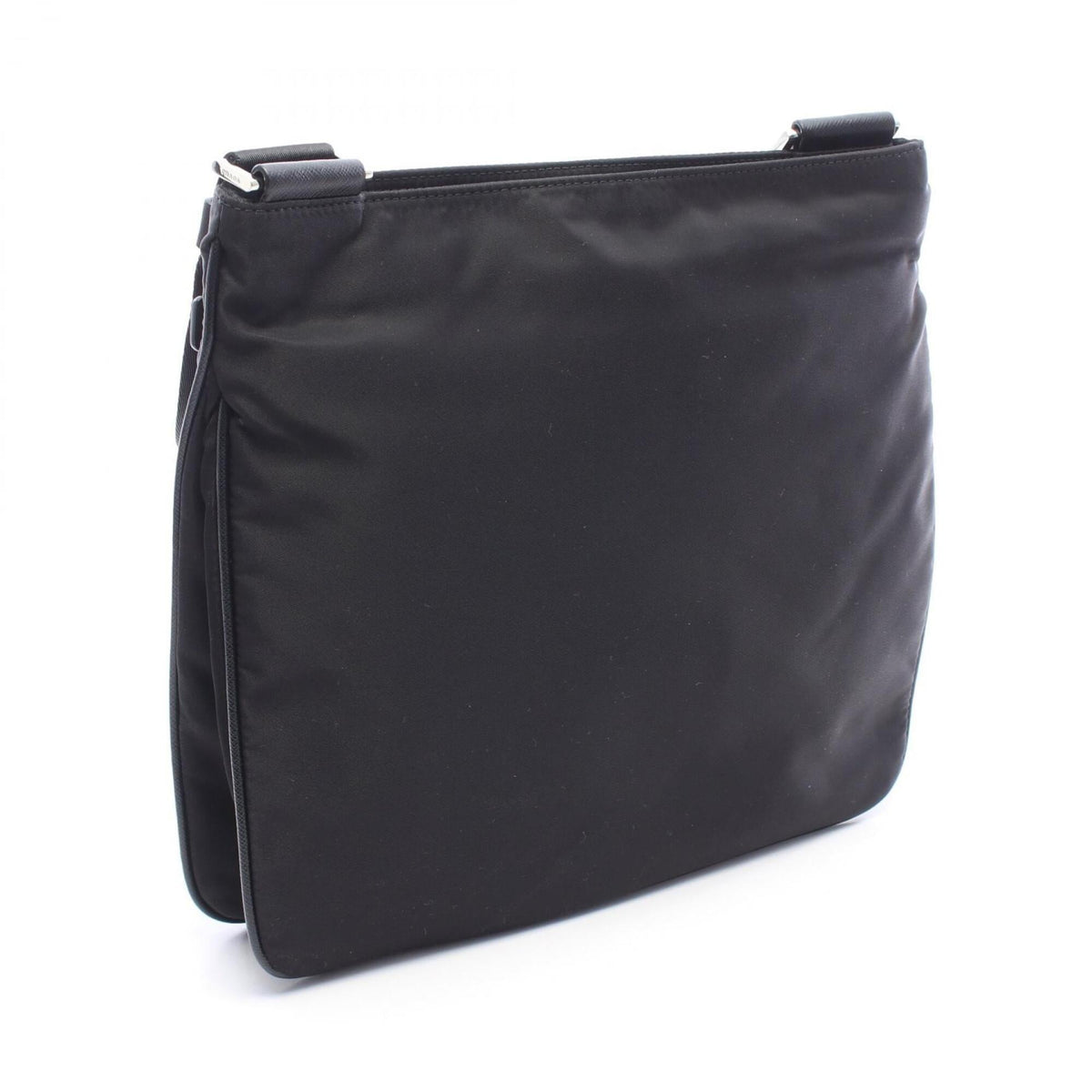 Prada Black Nylon Leather Shoulder Bag (Pre-Owned)