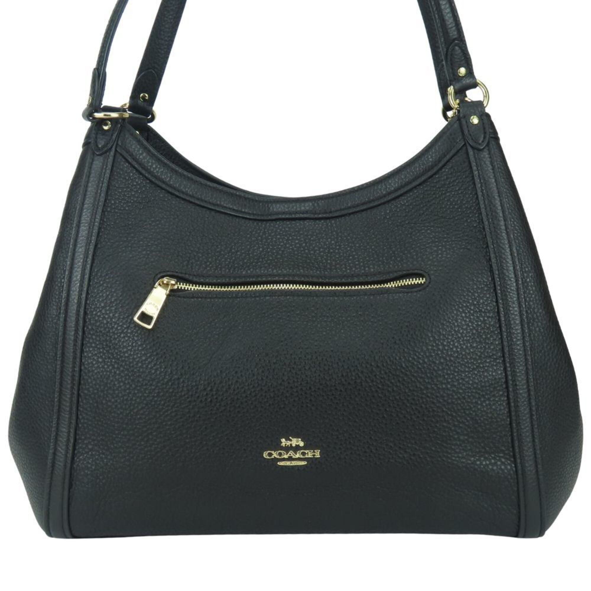 Coach Black Leather Tote Bag (Pre-Owned)