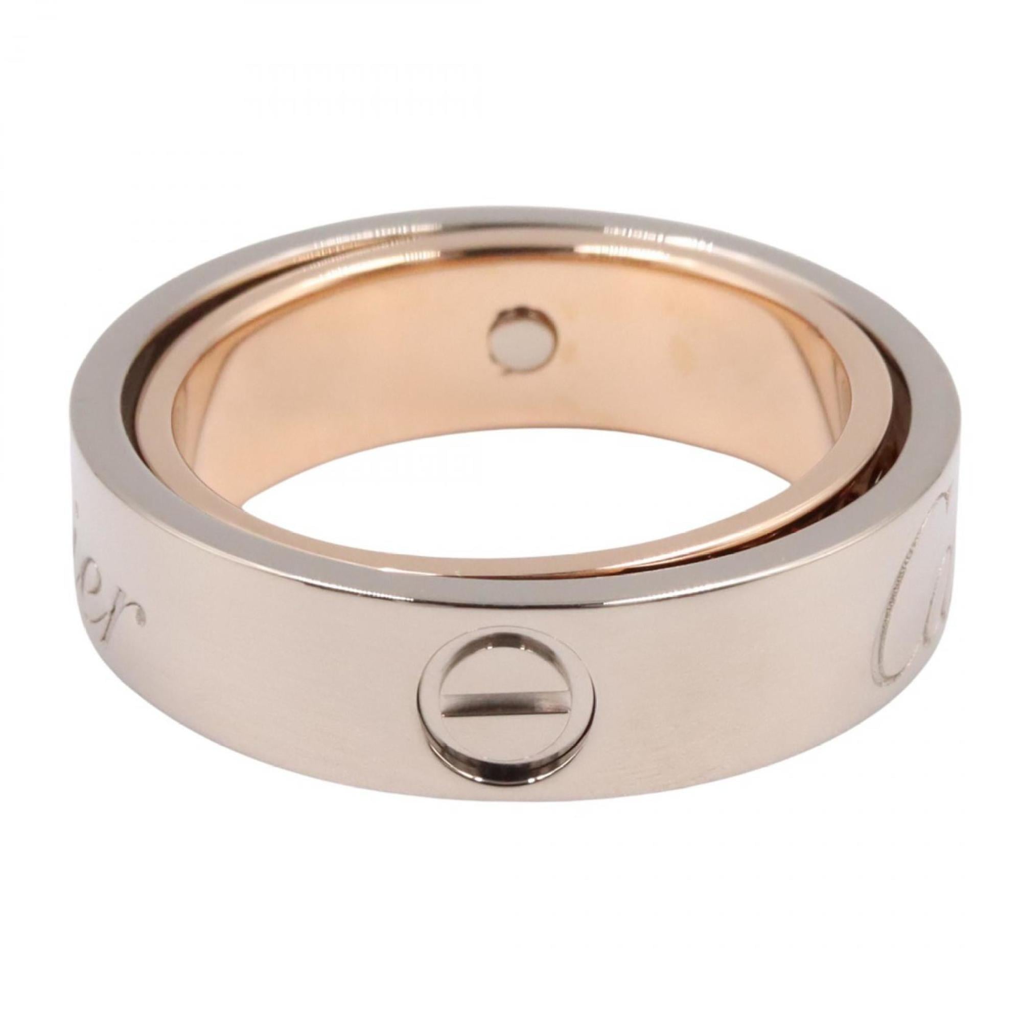 Cartier Gold Silver Pink Gold (18K) White Gold (18K) Band Ring (Pre-Owned)