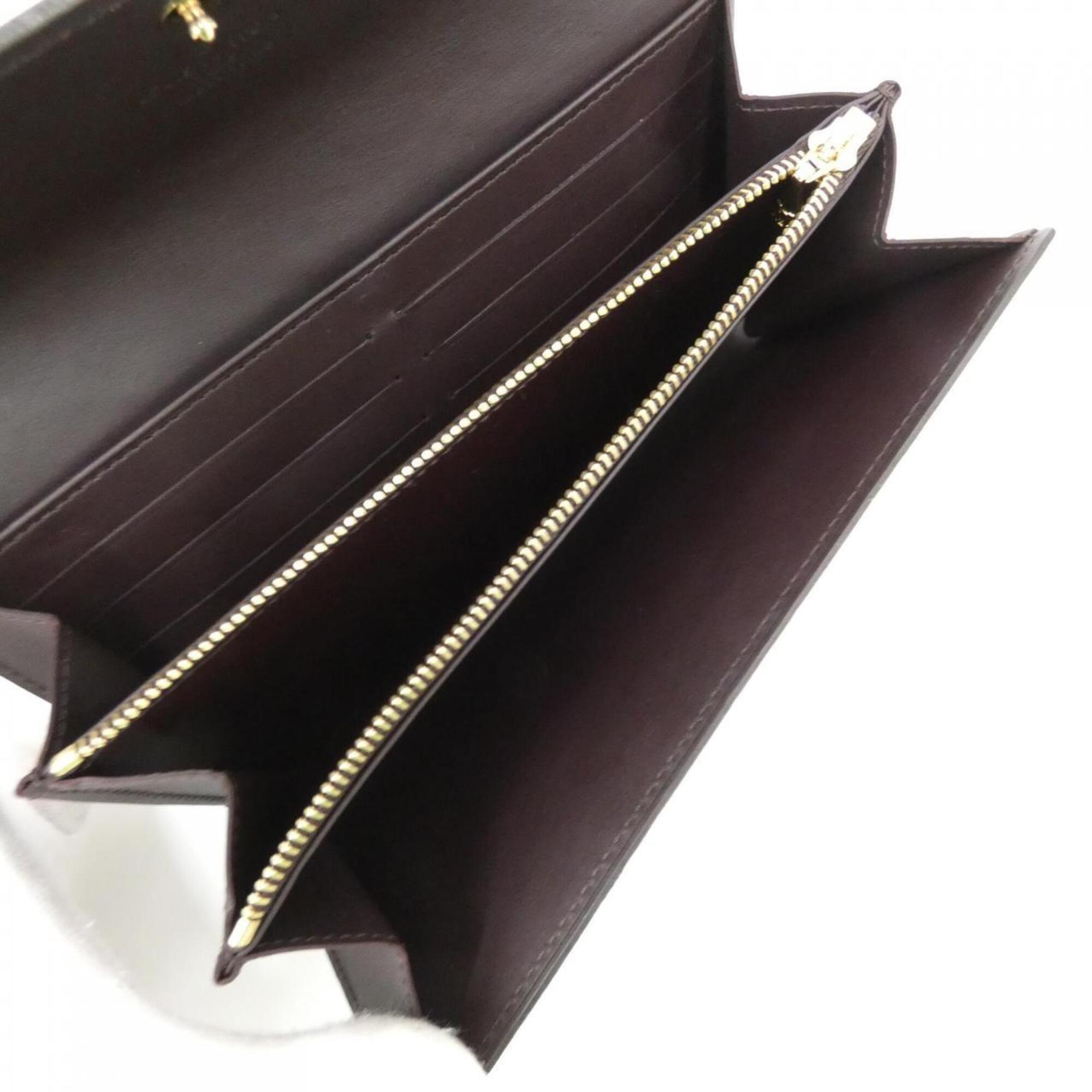 Louis Vuitton Amarante Leather Long Wallet (Bi-Fold) (Pre-Owned)