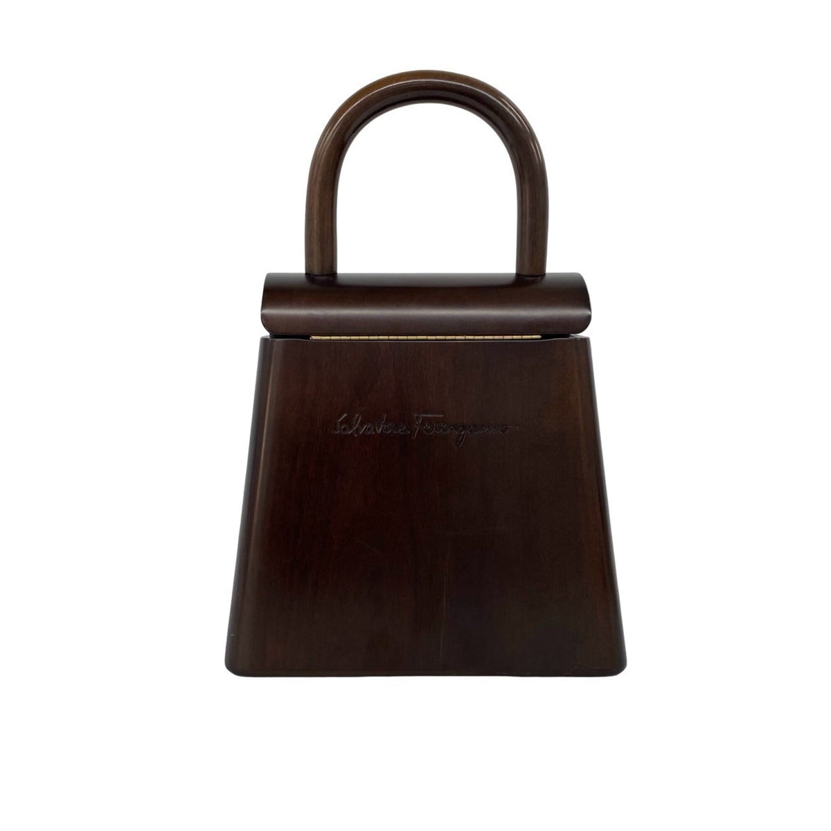 Salvatore Ferragamo Brown Wood Handbag (Pre-Owned)