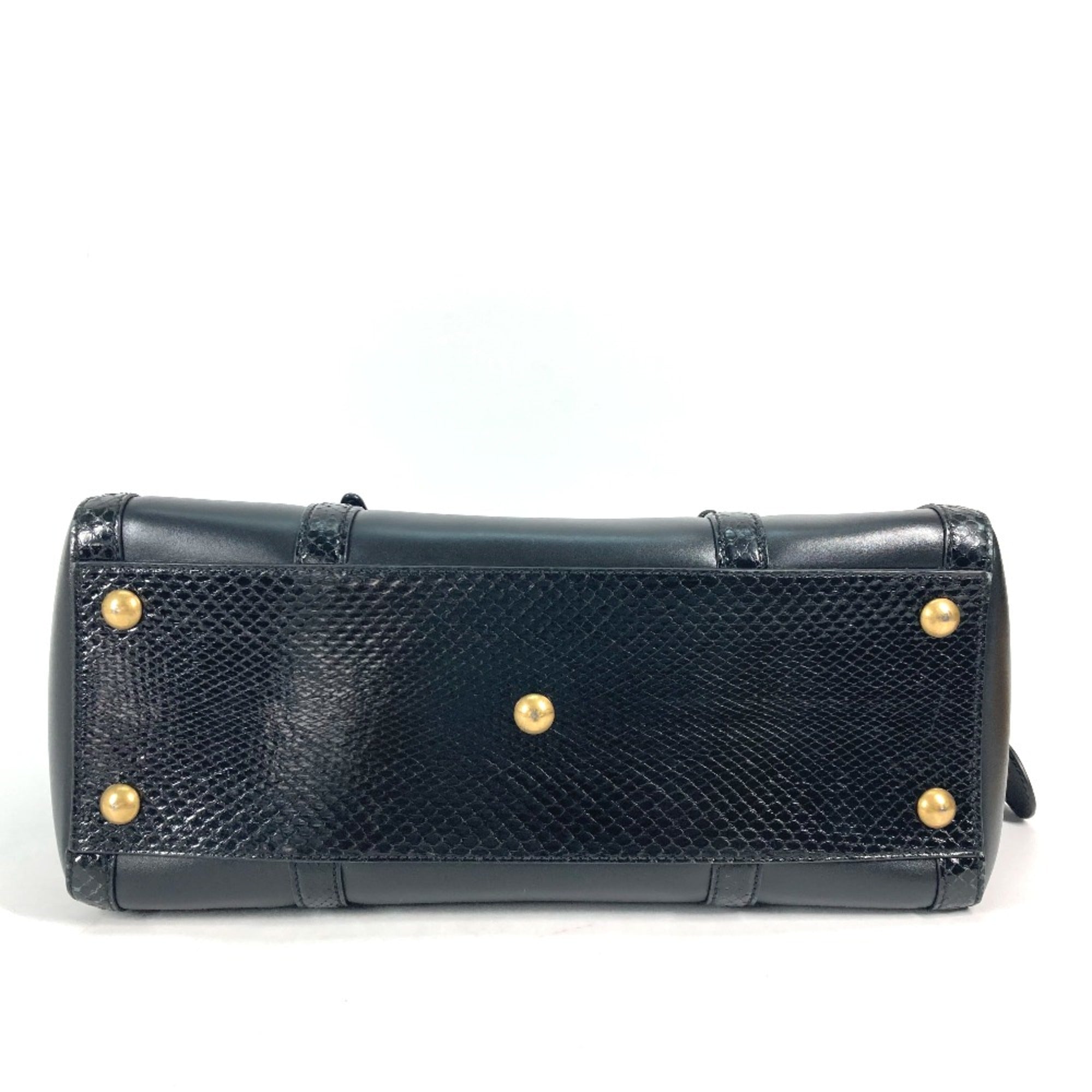 Gucci Black Leather Handbag (Pre-Owned)