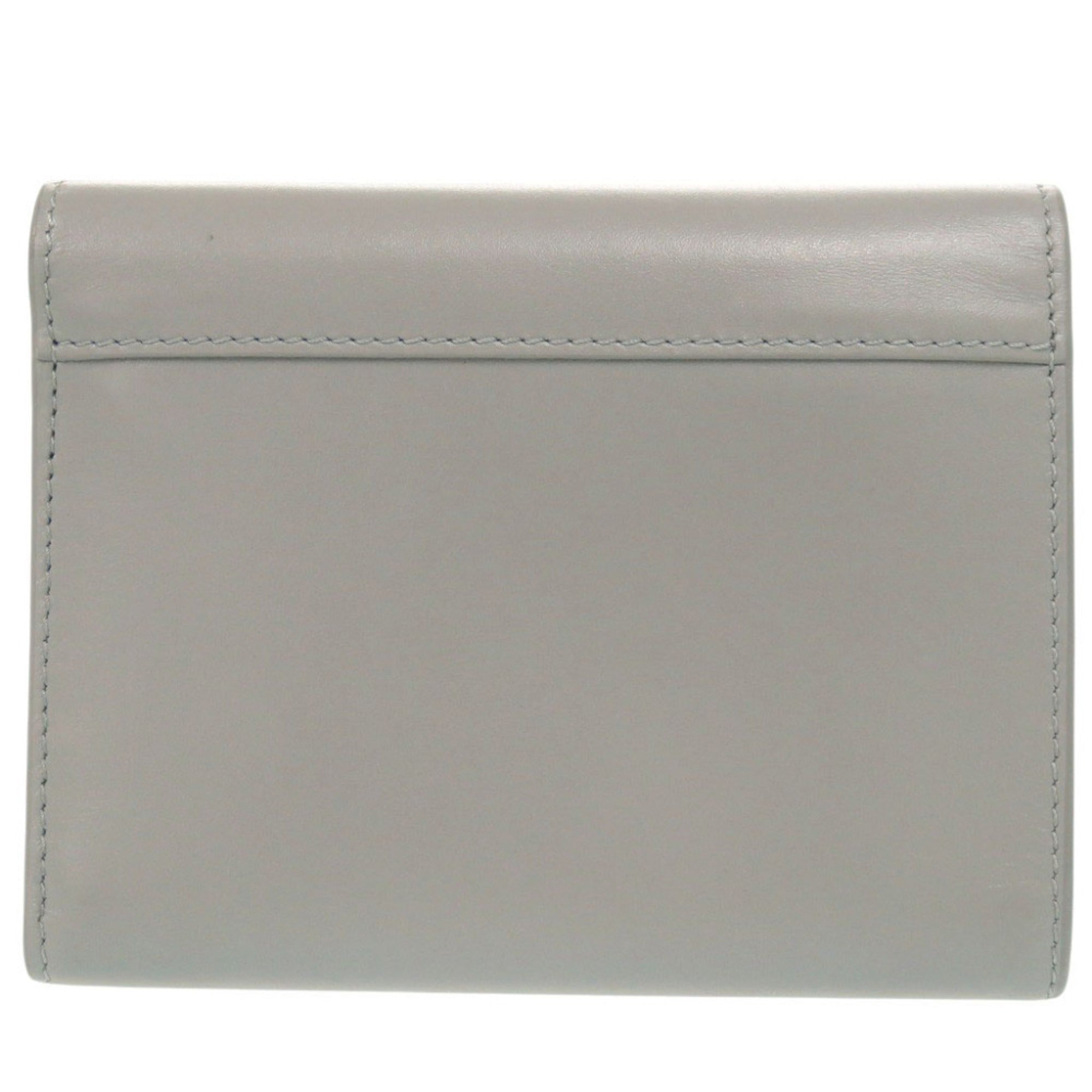 Celine Gray Leather Wallet (Tri-Fold) (Pre-Owned)