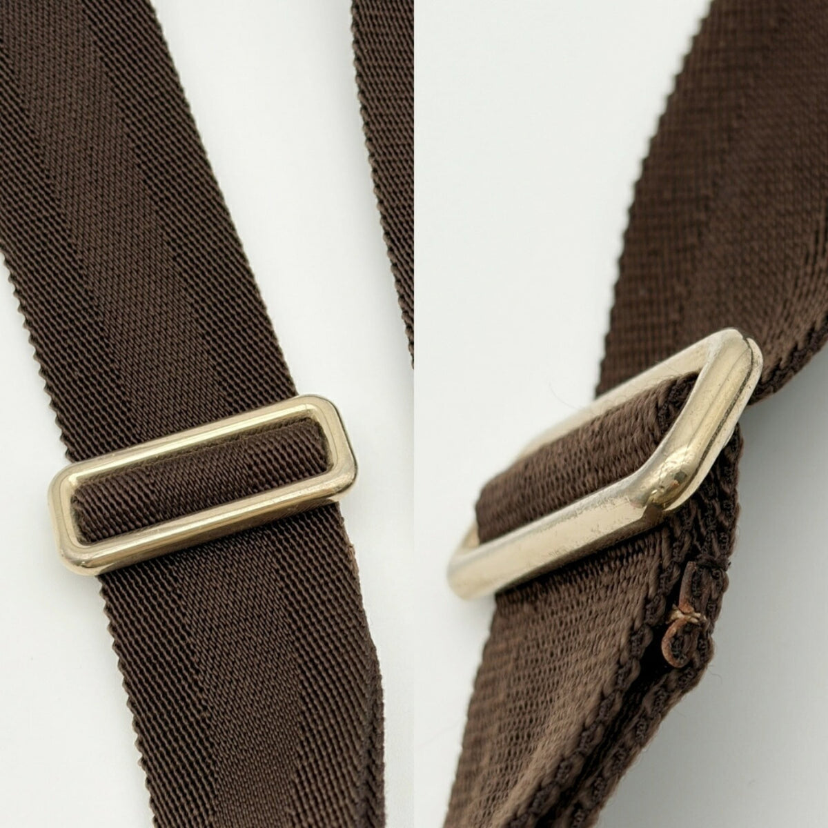 Gucci Beige Dark Brown Pvc Leather Shoulder Bag (Pre-Owned)