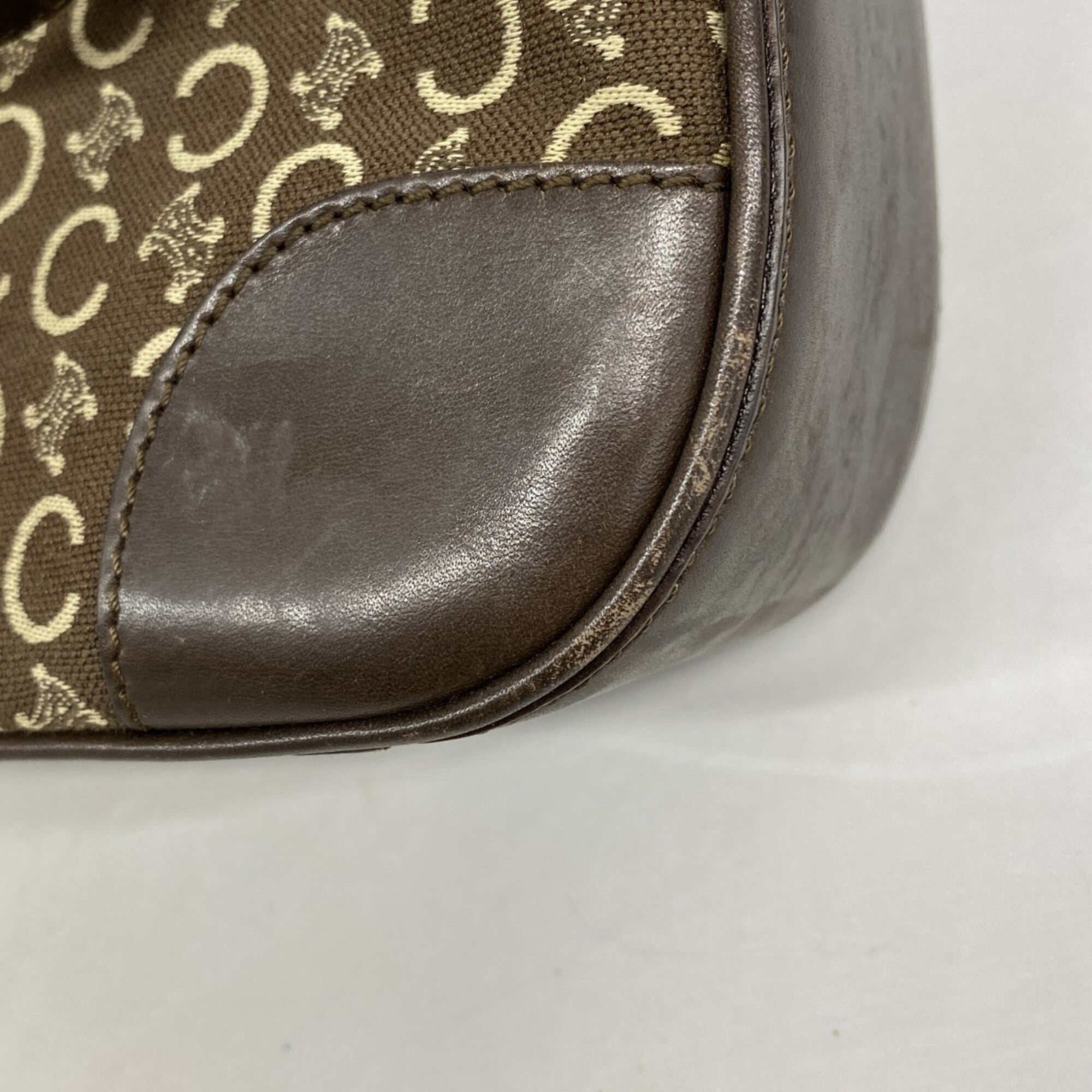 Celine Dark Brown Canvas Tote Bag (Pre-Owned)