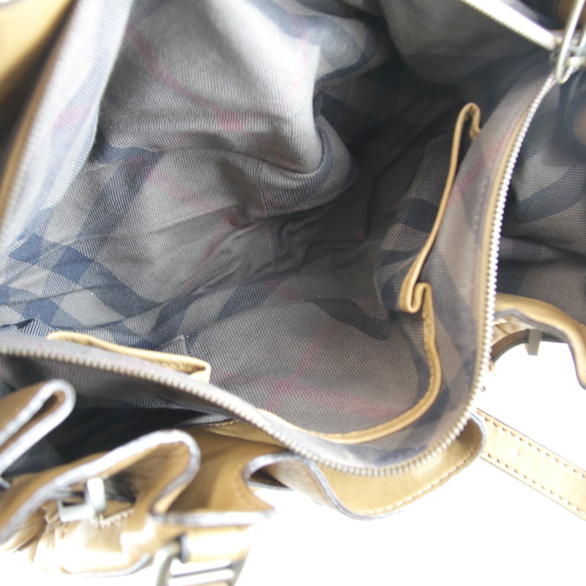 Burberry Brown Leather Tote Bag (Pre-Owned)