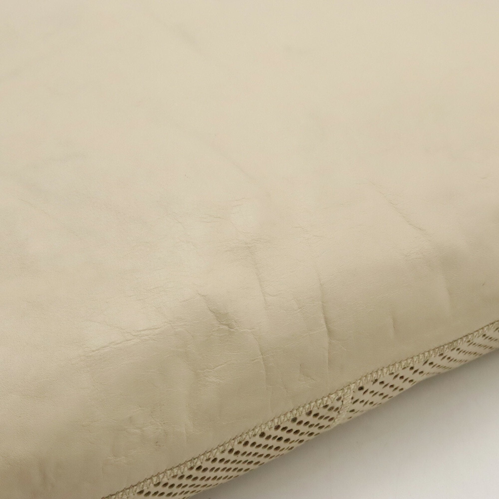 Bottega Veneta Ivory Leather Handbag Shoulder Bag (Pre-Owned)