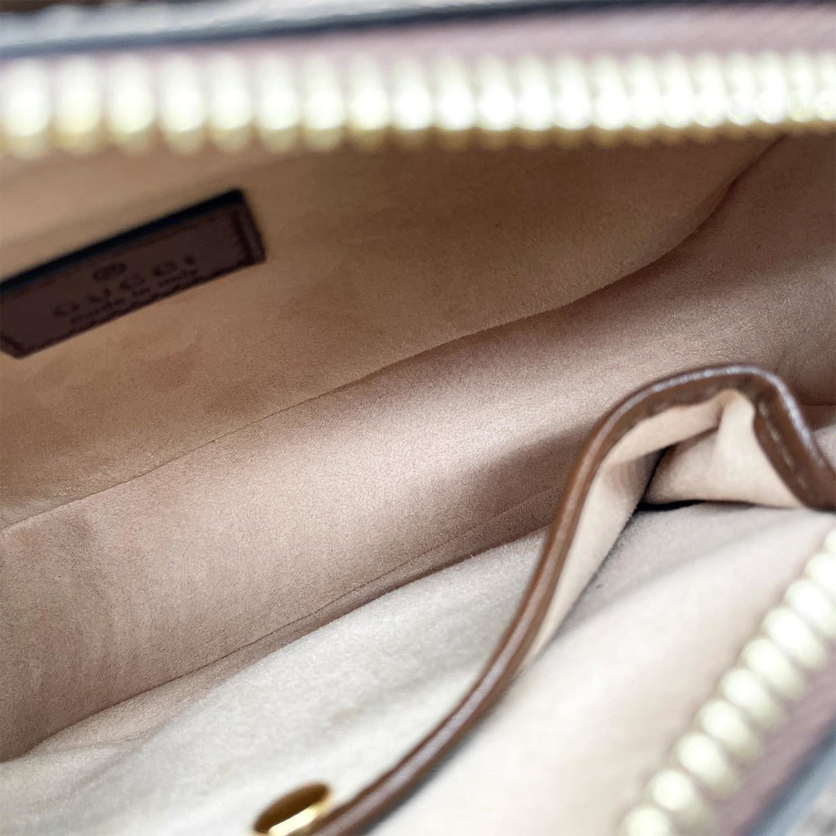 Gucci Brown Gray Pvc Leather Pochette Shoulder Bag (Pre-Owned)