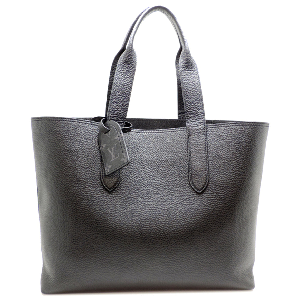 Louis Vuitton Black Leather Tote Bag (Pre-Owned)