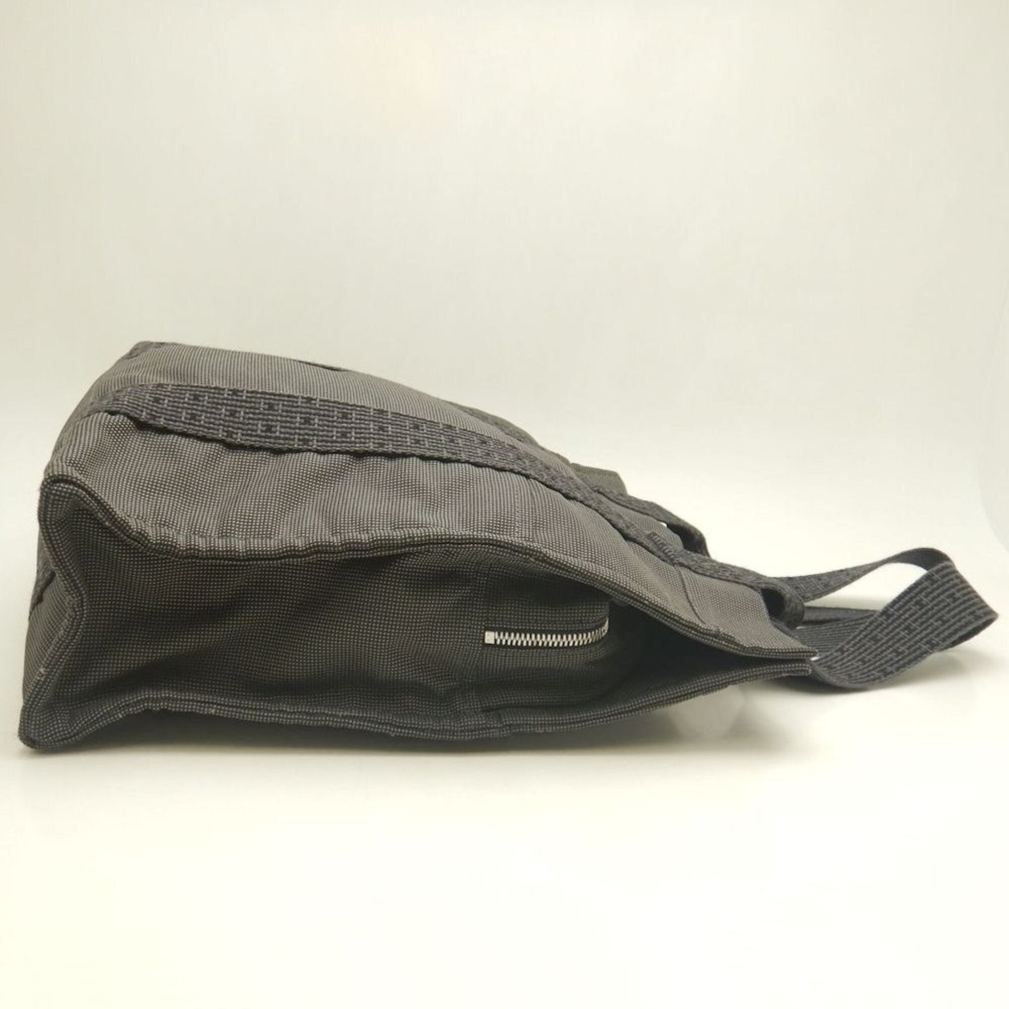 Hermes Gray Nylon Canvas Backpack (Pre-Owned)