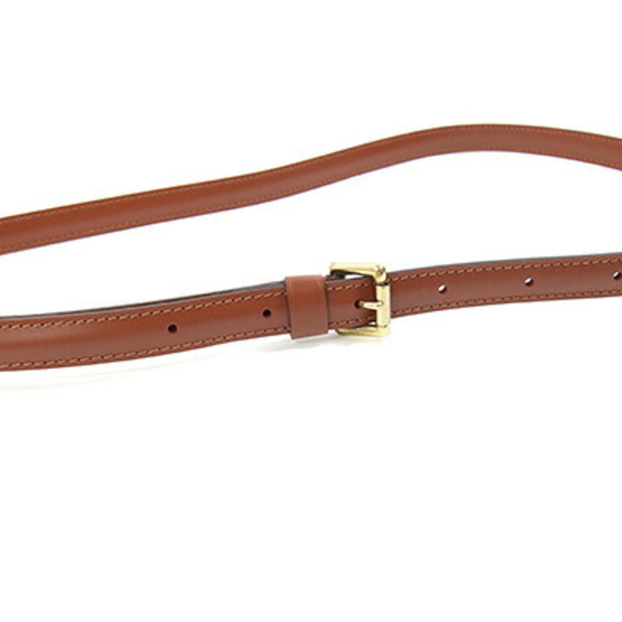 Louis Vuitton Brown Monogram Leather Metal Shoulder Bag (Pre-Owned)