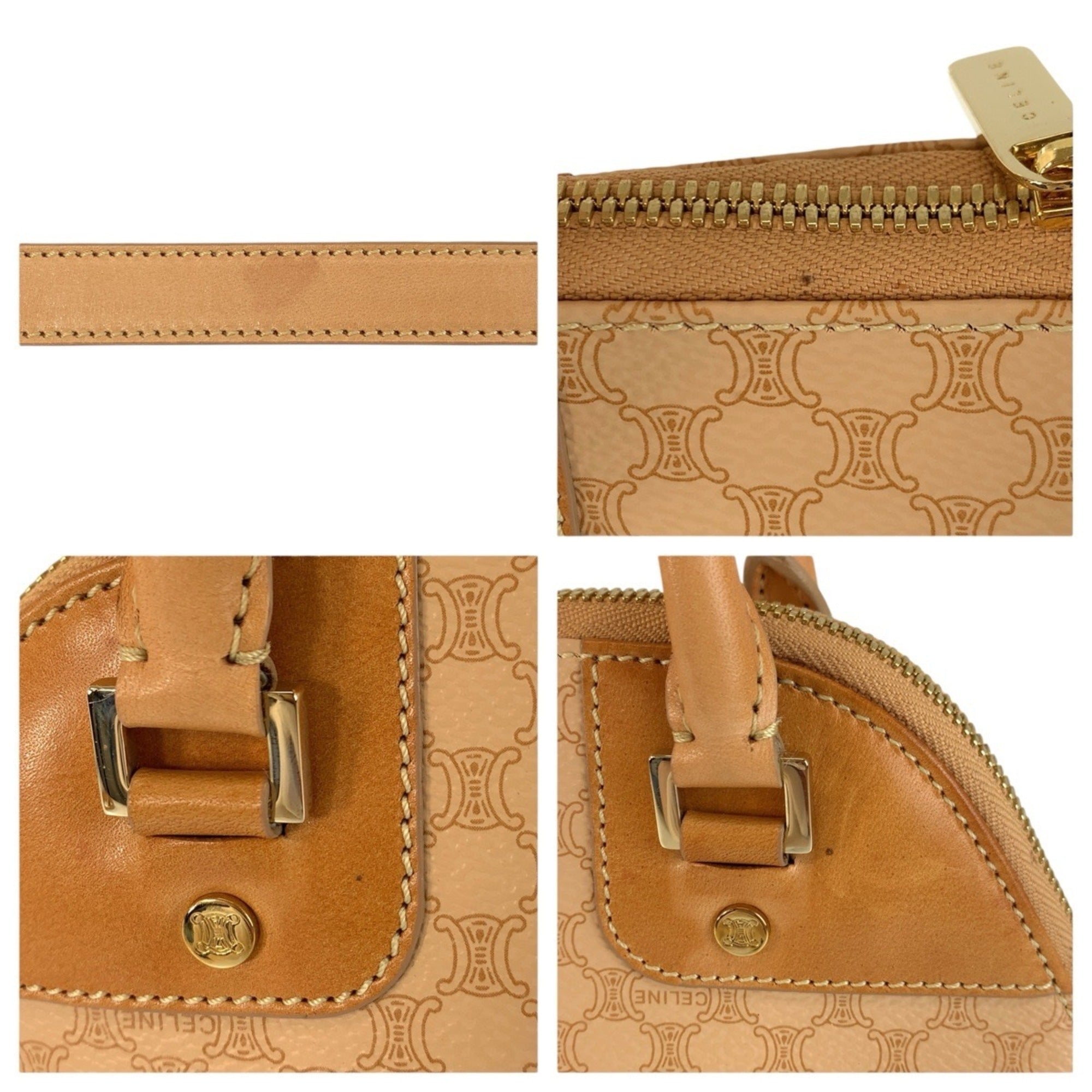 Celine Beige Camel Pvc Leather Handbag Shoulder Bag (Pre-Owned)