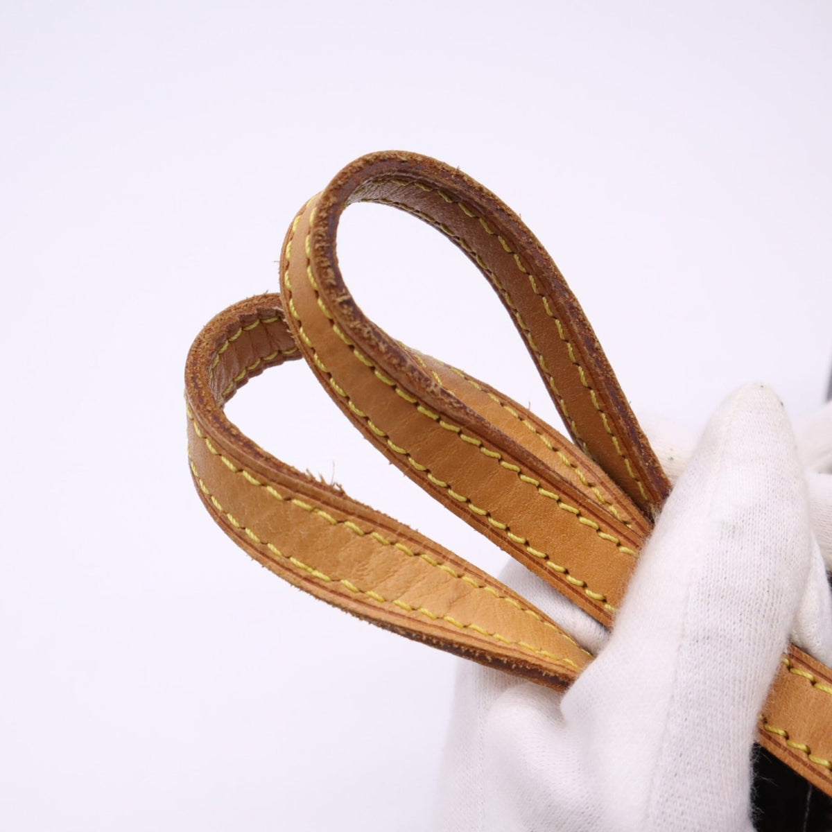 Louis Vuitton Monogram Beige Brown Coated Canvas Leather Handbag (Pre-Owned)