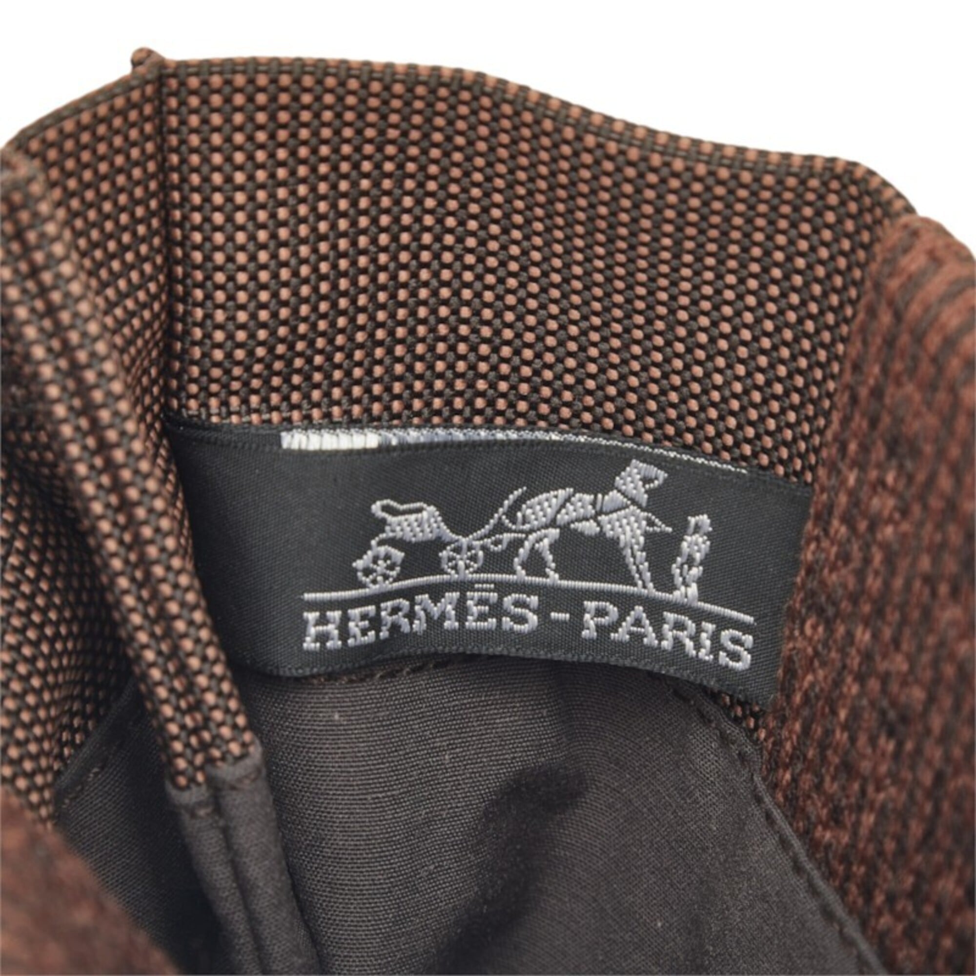 Hermes Brown Canvas Pochette Shoulder Bag (Pre-Owned)