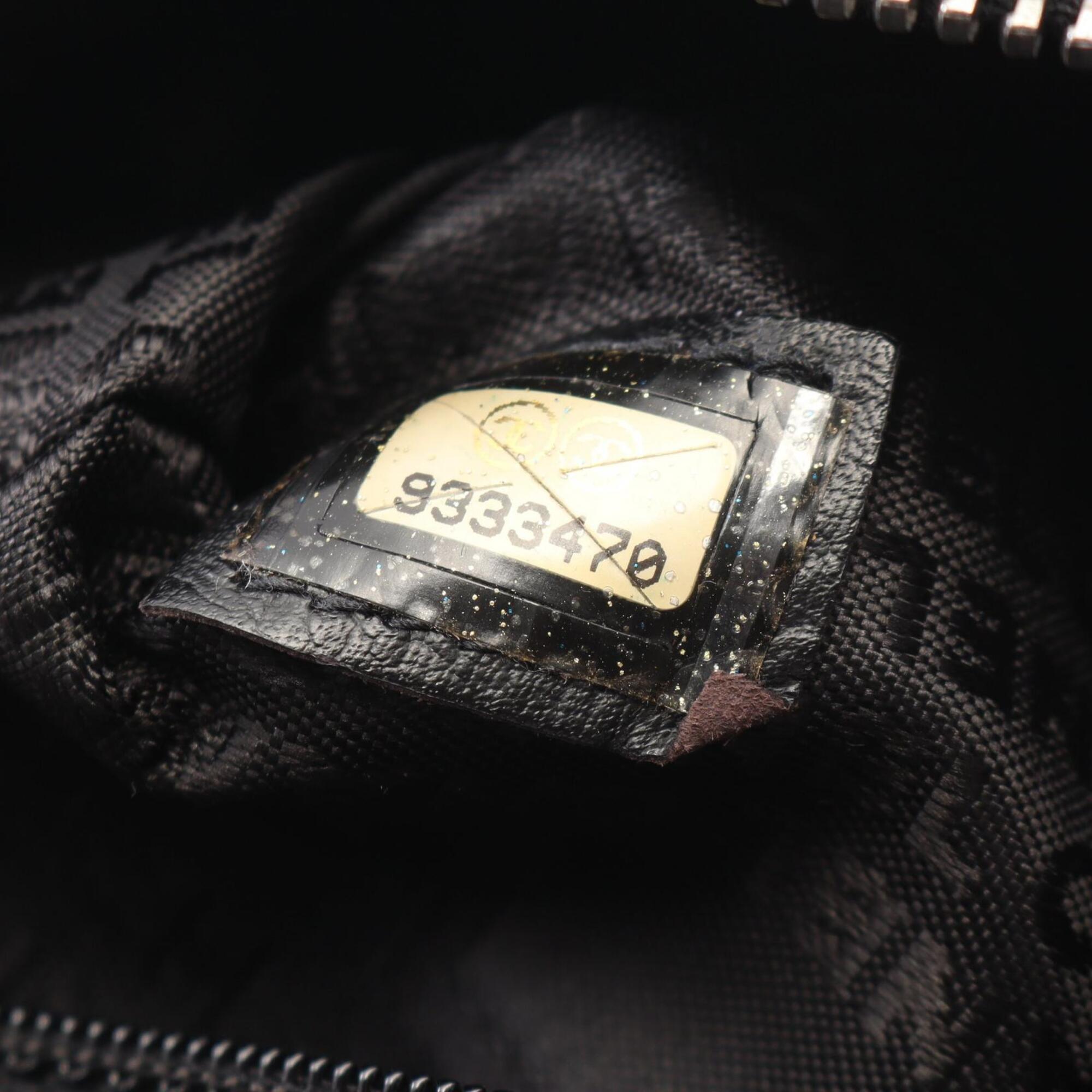 Chanel Black Grained Calfskin Handbag Tote Bag (Pre-Owned)