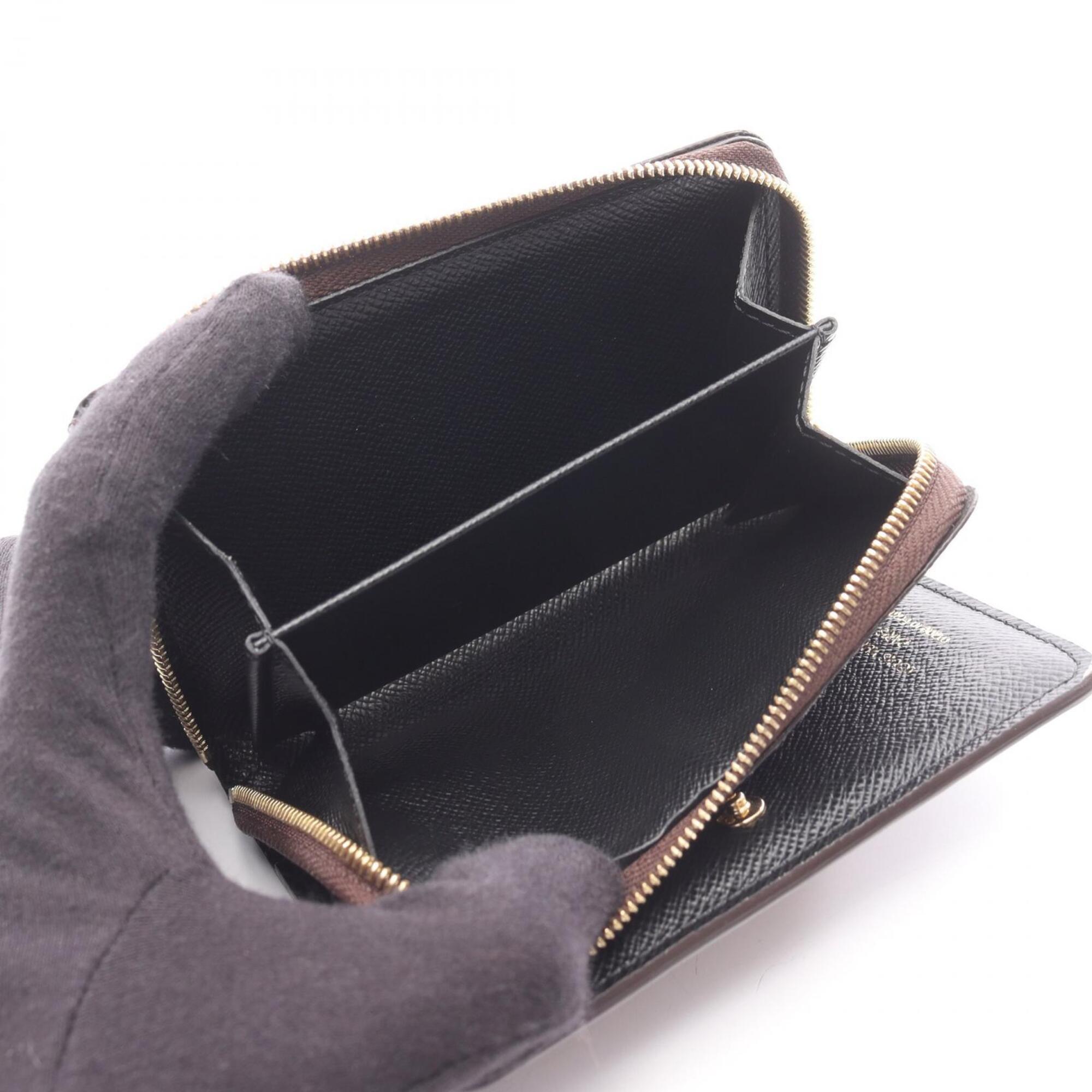 Louis Vuitton Brown Leather Pvc Coin Purse/Coin Case (Pre-Owned)