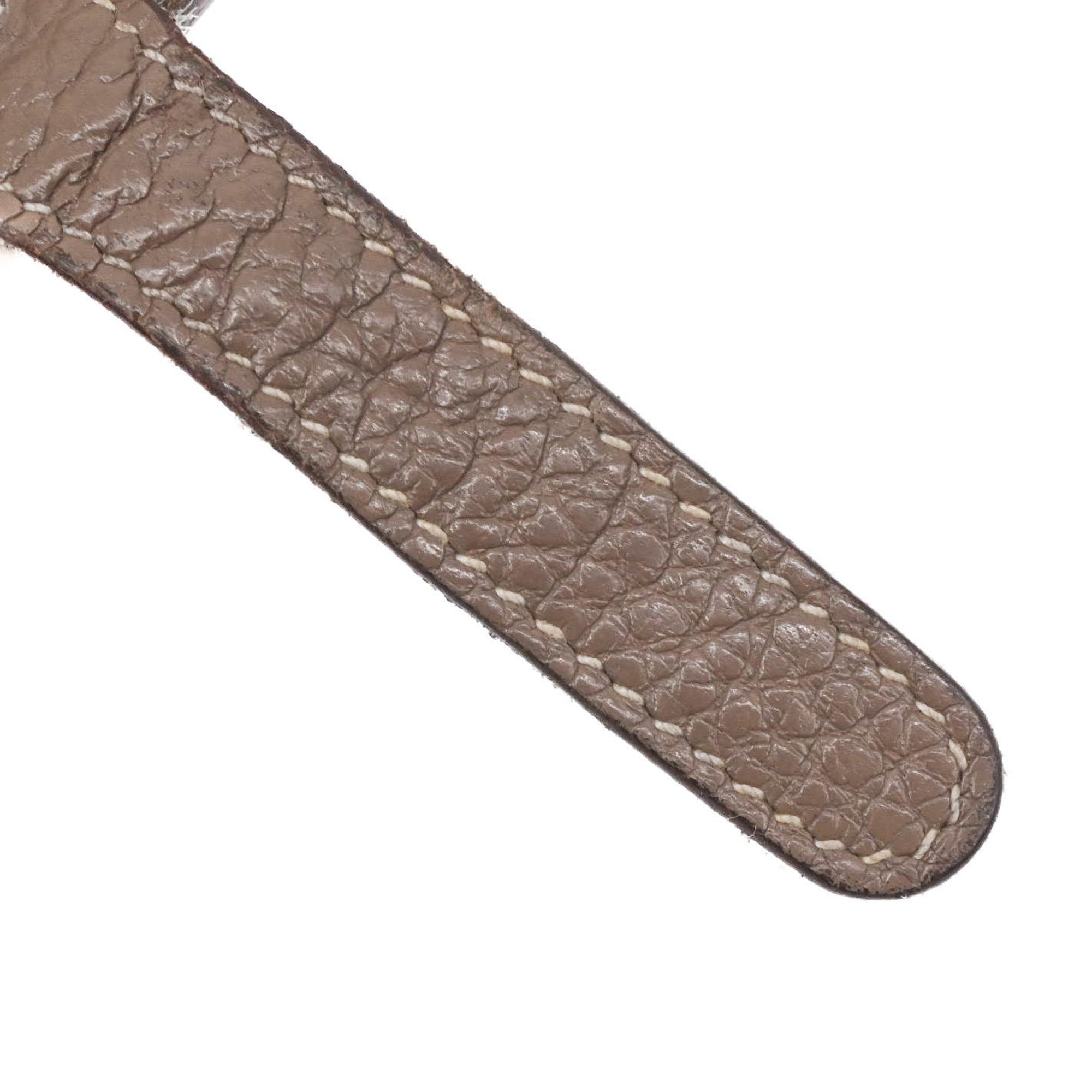 Hermes Dogon Duo Etoupe Gray Grayish Togo Leather Long Wallet (Bi-Fold) (Pre-Owned)