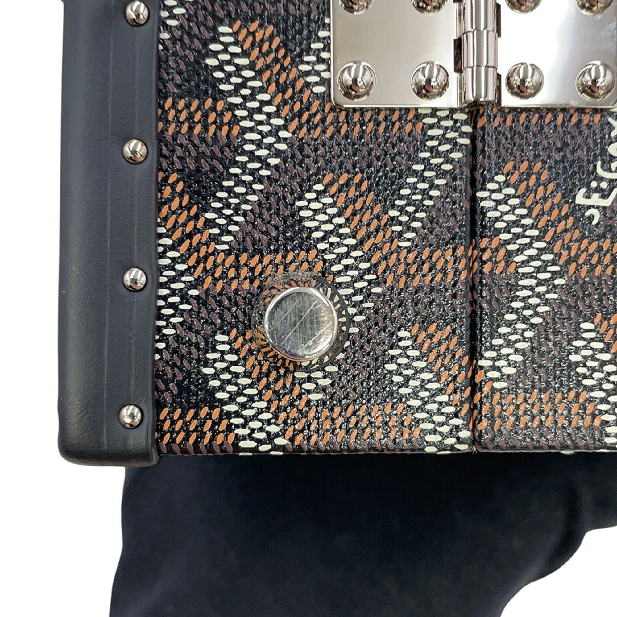Goyard Black Pvc Leather Wood Handbag (Pre-Owned)