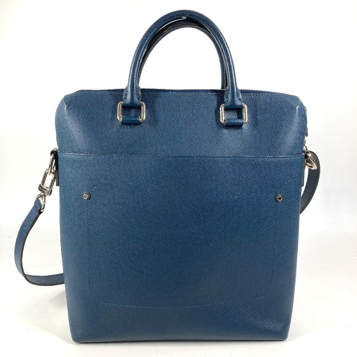 Louis Vuitton Blue Ocean Taiga Leather Leather Shoulder Bag Tote Bag (Pre-Owned)