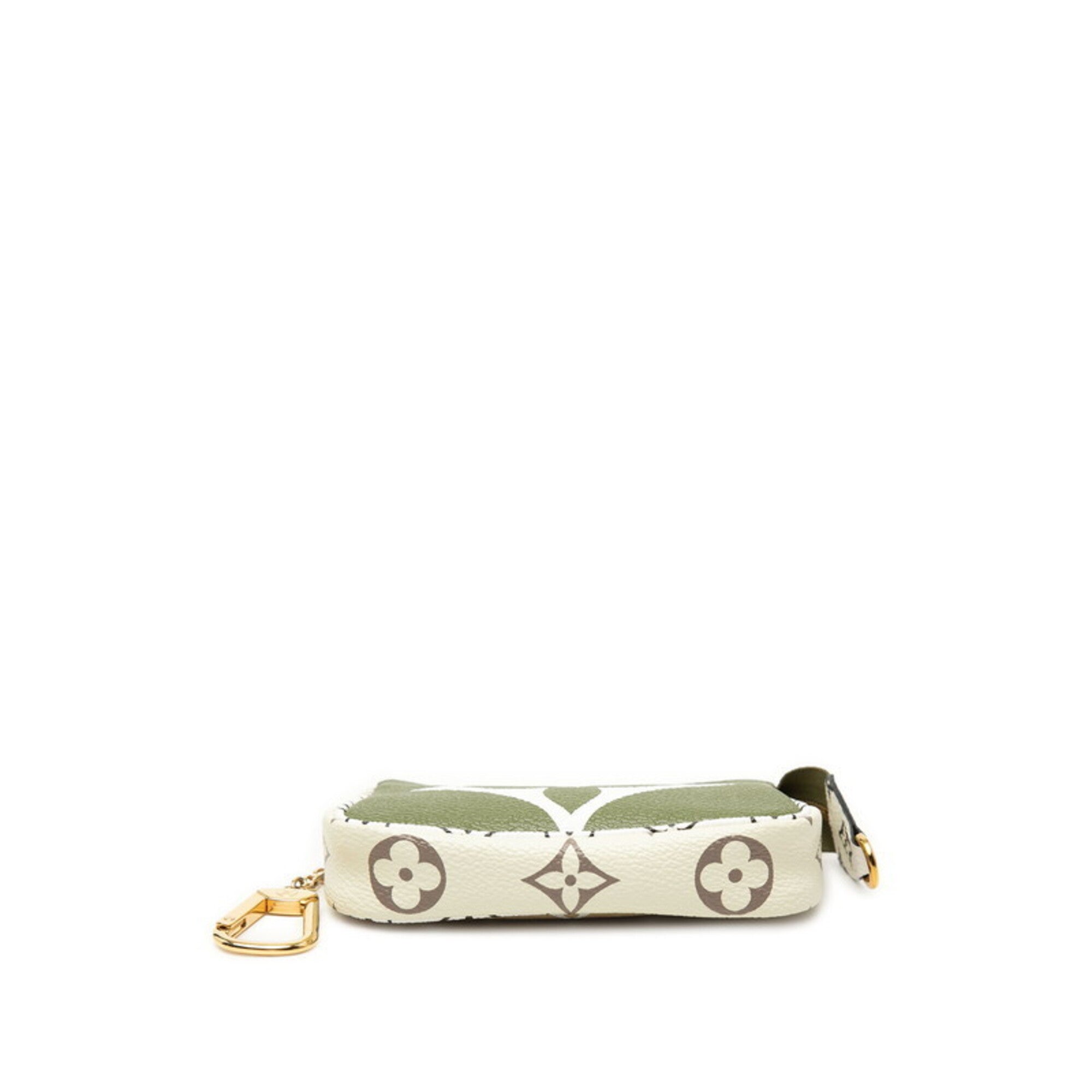 Louis Vuitton Beige Green Ivory Pvc Pochette (Pre-Owned)