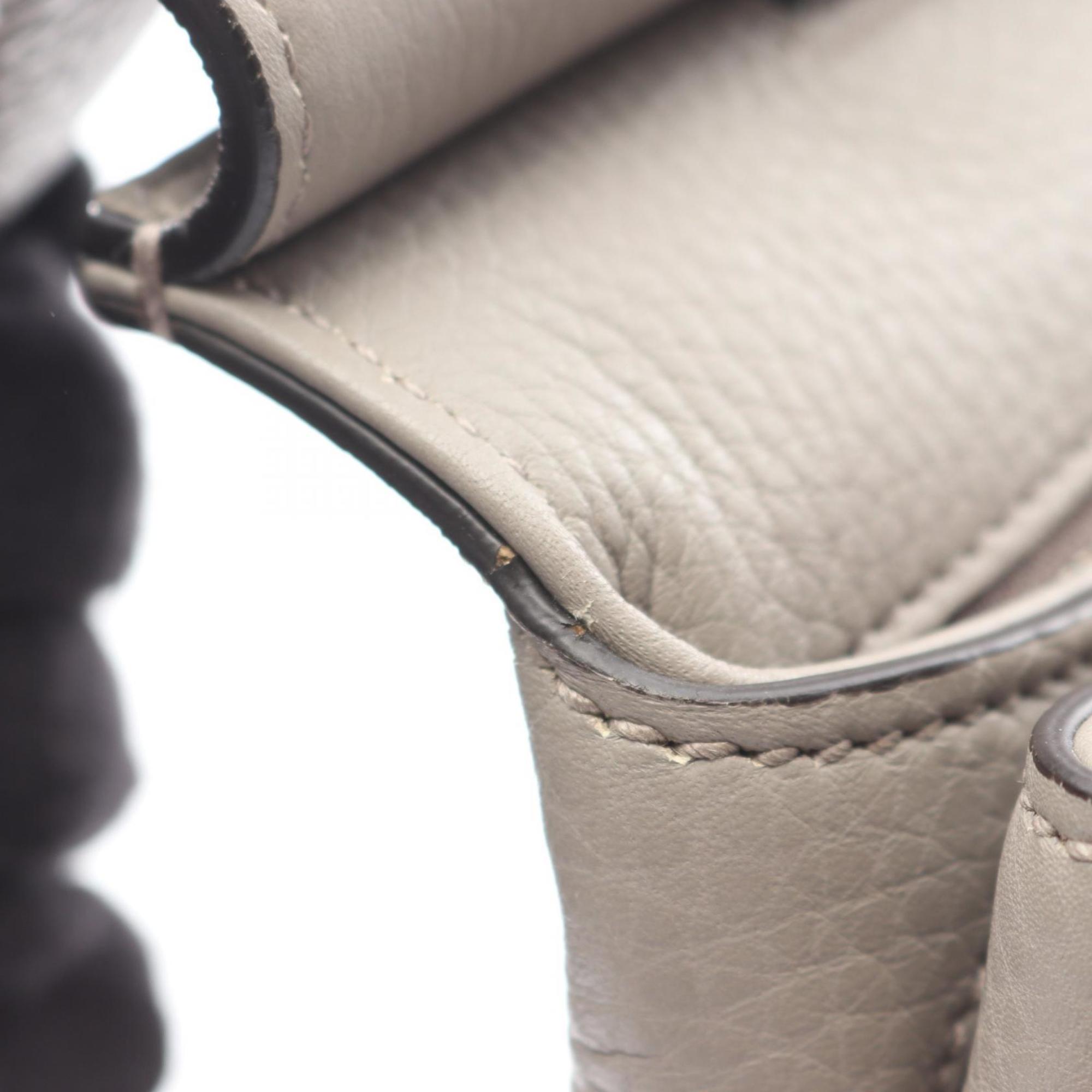 Gucci Gray Leather Handbag (Pre-Owned)