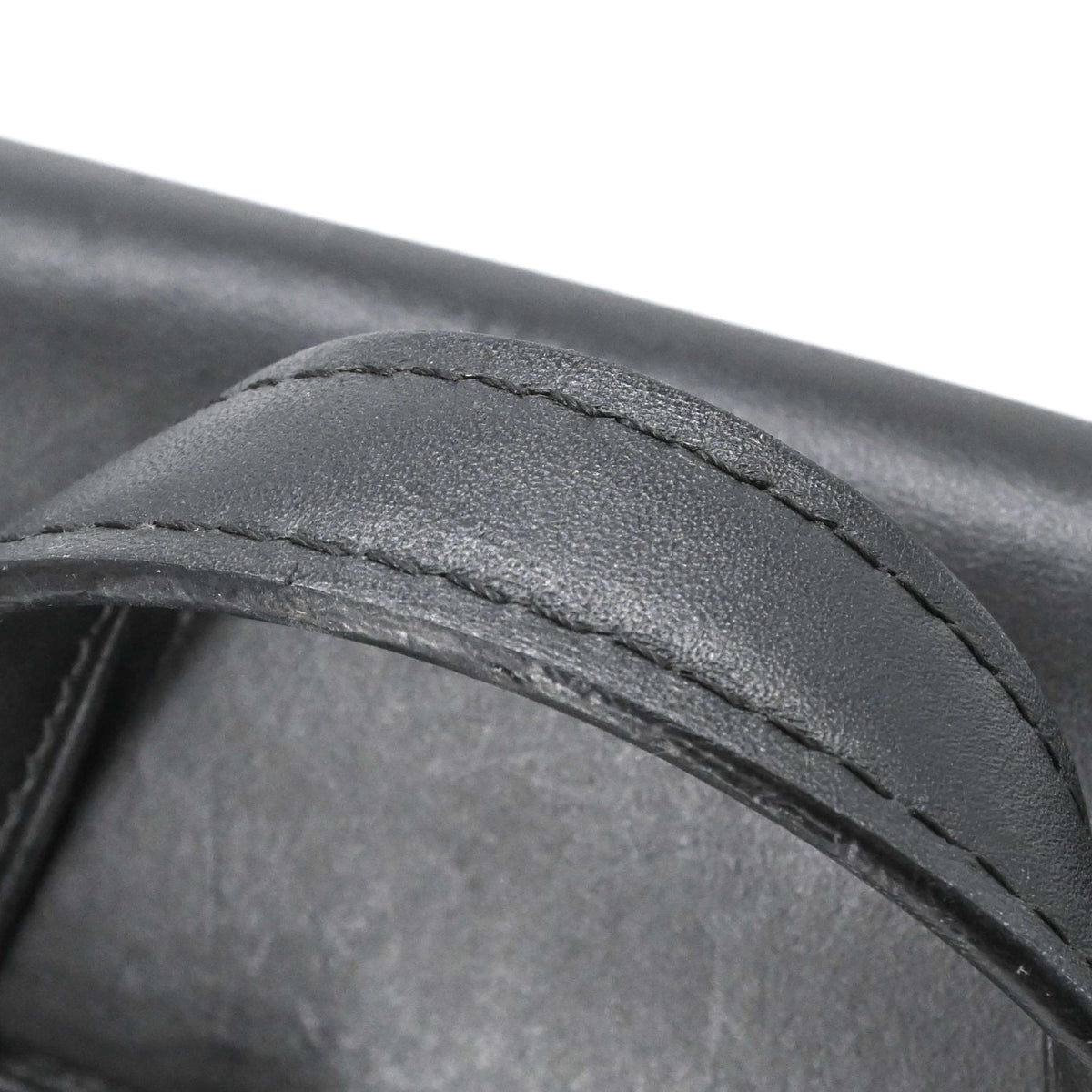 Louis Vuitton Black Brown Leather Backpack (Pre-Owned)