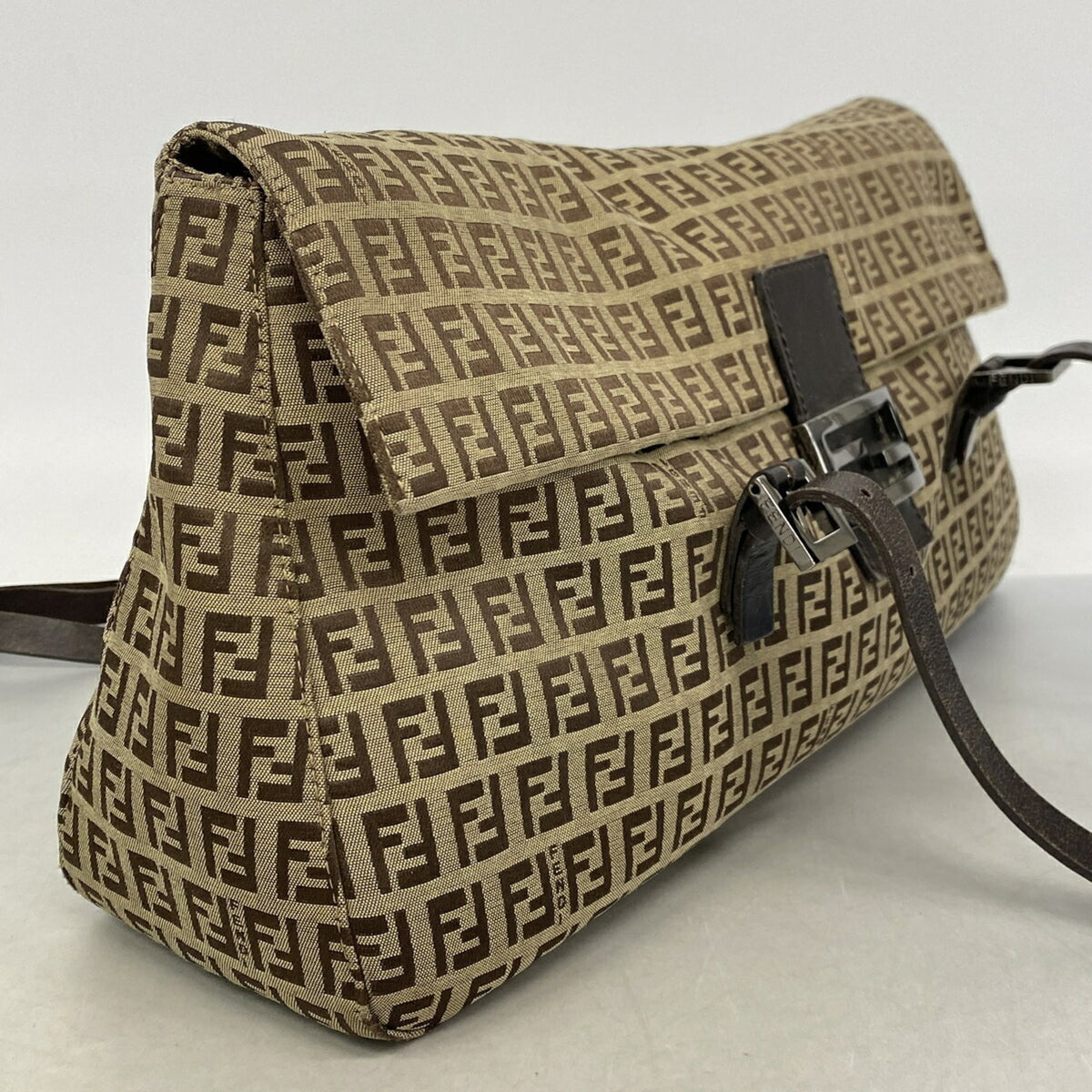 Fendi Brown Canvas Tote Bag (Pre-Owned)